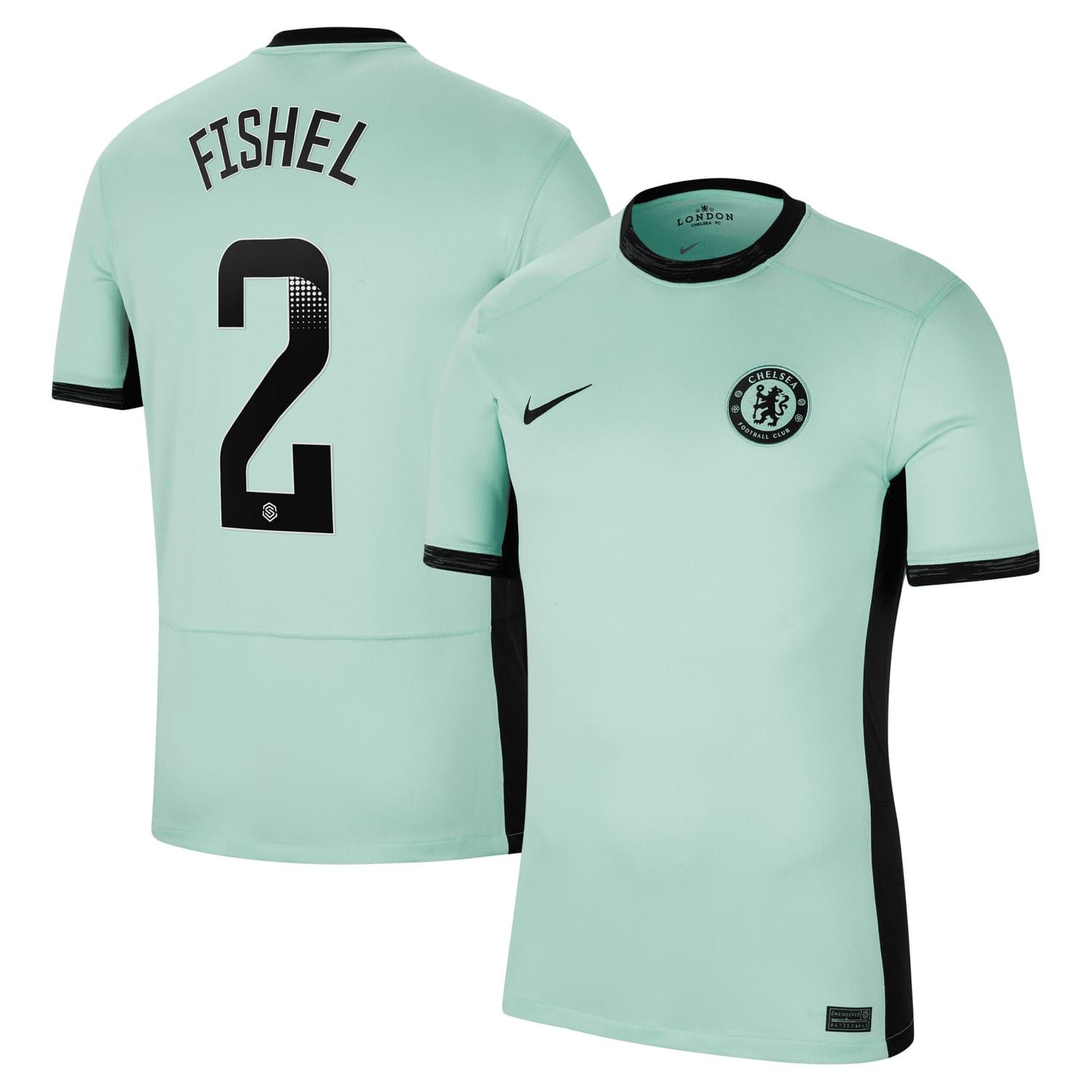 Premier League Chelsea Third WSL Jersey Shirt 2023-24 player Mia Fishel 2 printing for Men