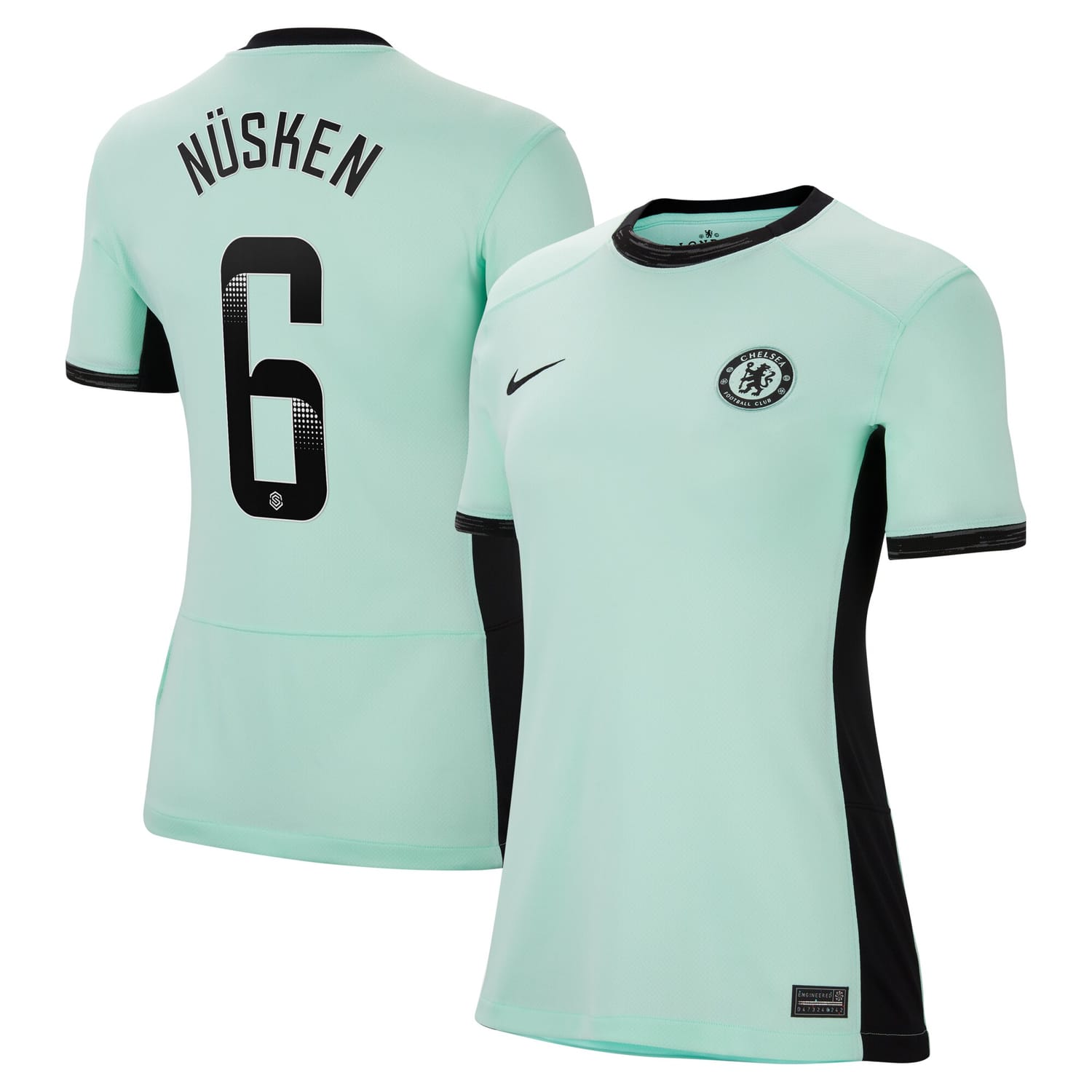 Premier League Chelsea Third WSL Jersey Shirt 2023-24 player Sjoeke Nüsken 6 printing for Women
