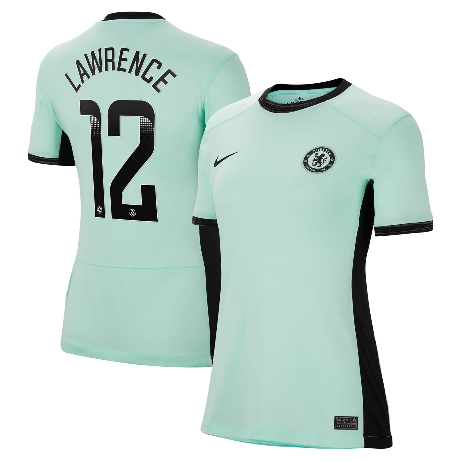 Premier League Chelsea Third WSL Jersey Shirt 2023-24 player Ashley Lawrence 12 printing for Women