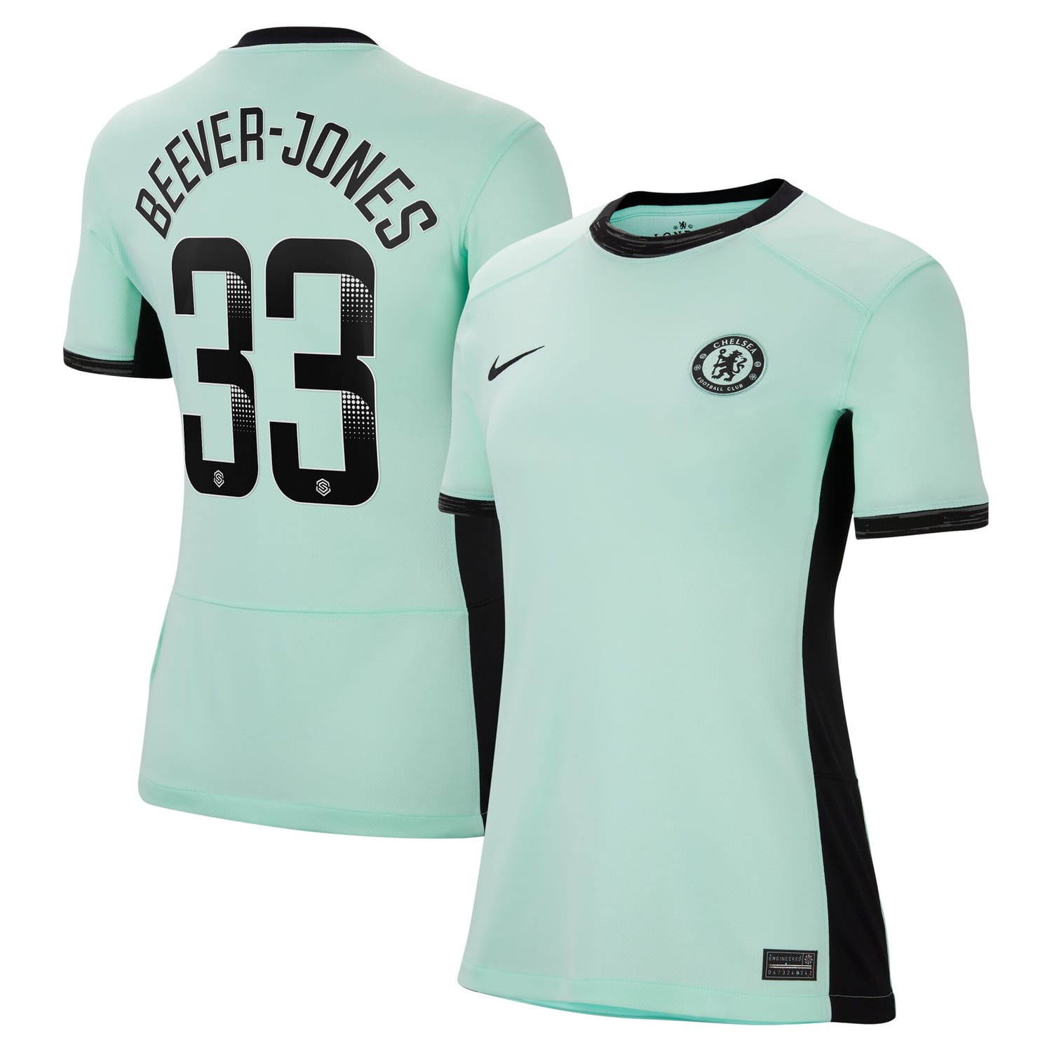 Premier League Chelsea Third WSL Jersey Shirt 2023-24 player Aggie Beever-Jones 33 printing for Women