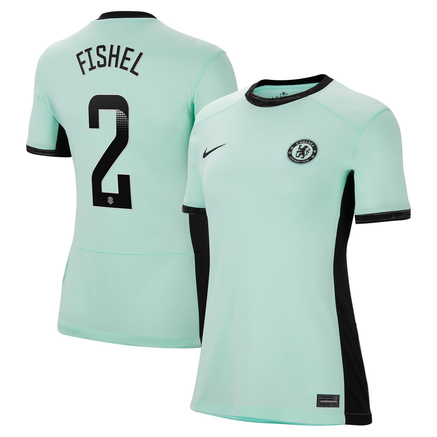 Premier League Chelsea Third WSL Jersey Shirt 2023-24 player Mia Fishel 2 printing for Women