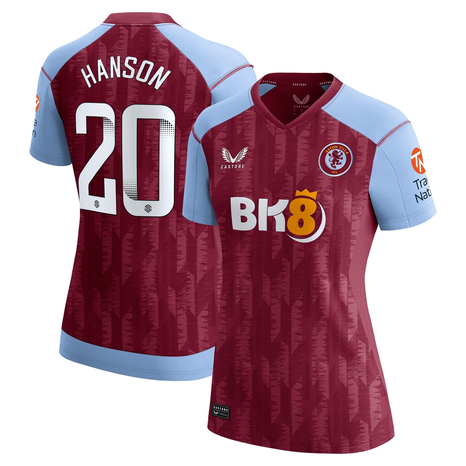 Premier League Aston Villa Home Jersey Shirt 2023-24 player Kirsty Hanson 20 printing for Women