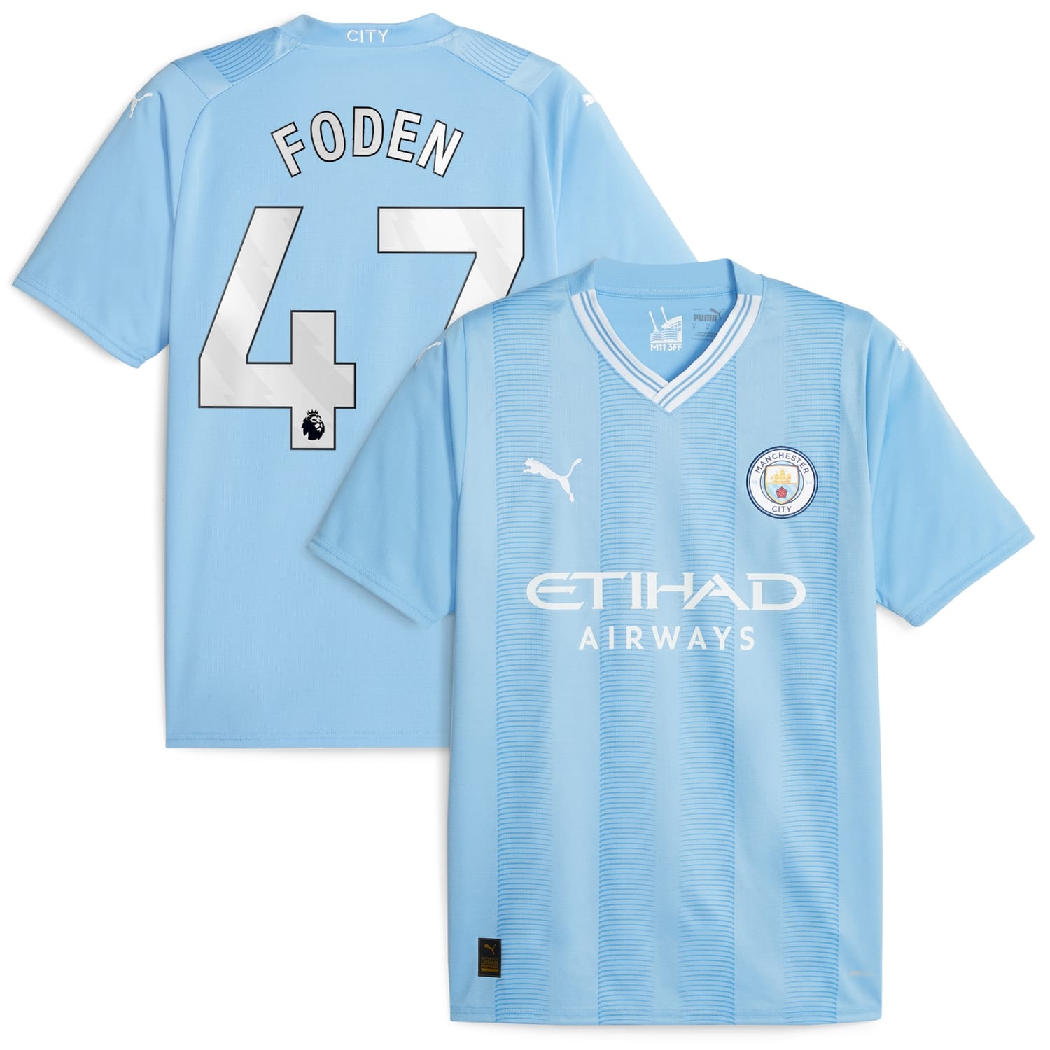Premier League Manchester City Home Jersey Shirt Sky Blue 2023-24 player Phil Foden printing for Men