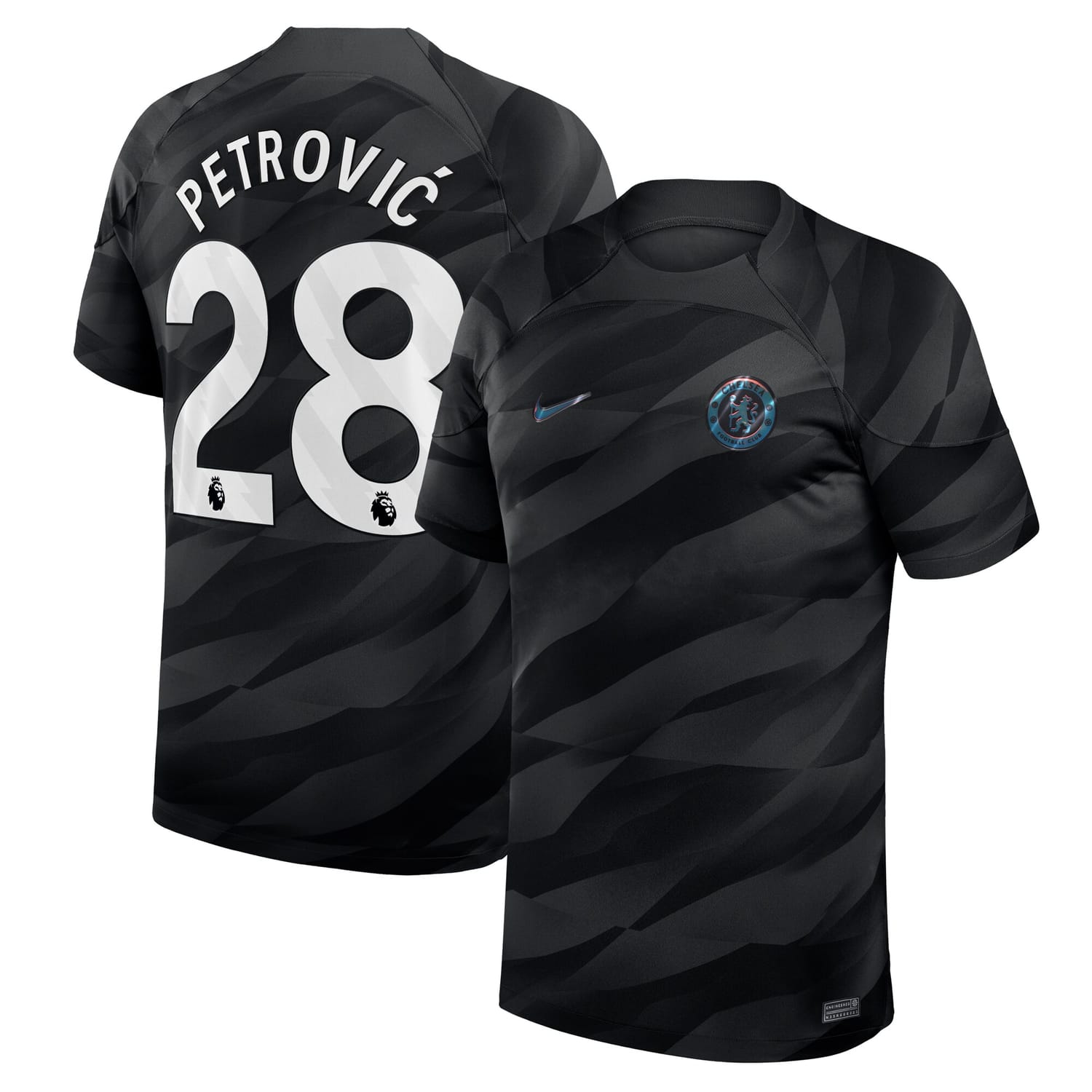 Premier League Chelsea Goalkeeper Jersey Shirt 2023-24 player Petrović 28 printing for Men