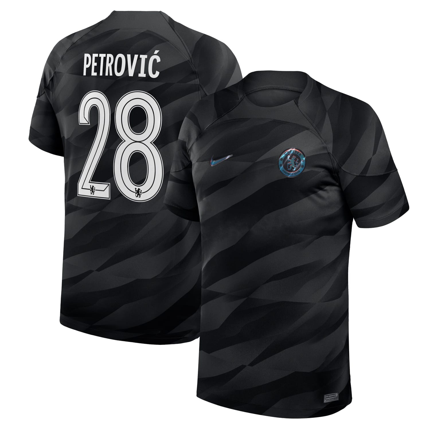 Premier League Chelsea Goalkeeper Cup Jersey Shirt 2023-24 player Petrović 28 printing for Men