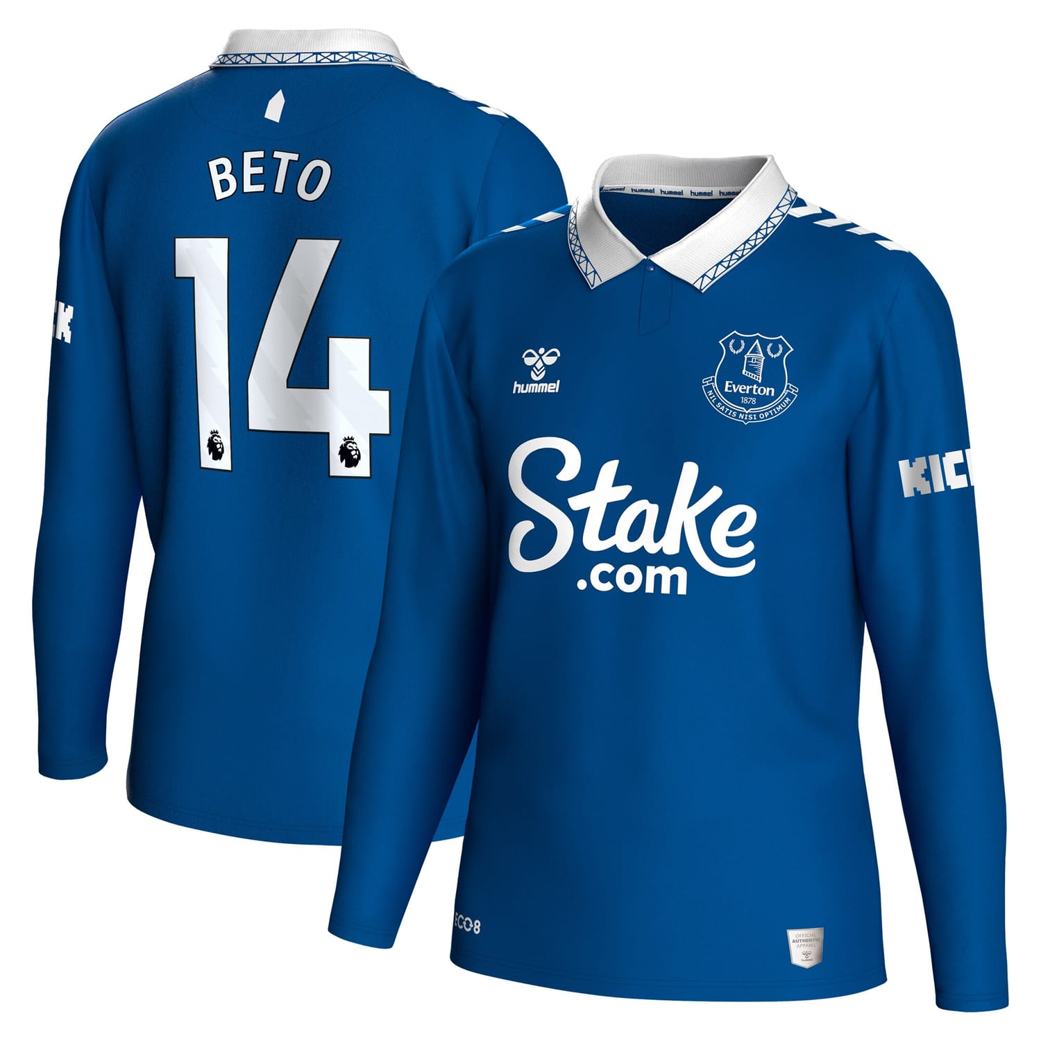 Premier League Everton Home Jersey Shirt Long Sleeve 2023-24 player Beto 14 printing for Men
