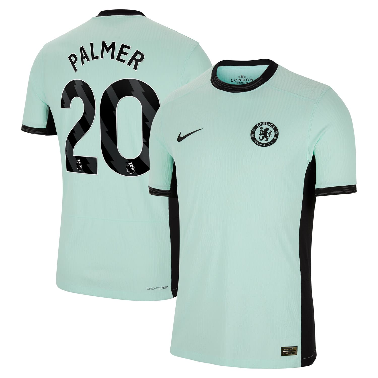 Premier League Chelsea Third Authentic Jersey Shirt 2023-24 player Cole Palmer 20 printing for Men
