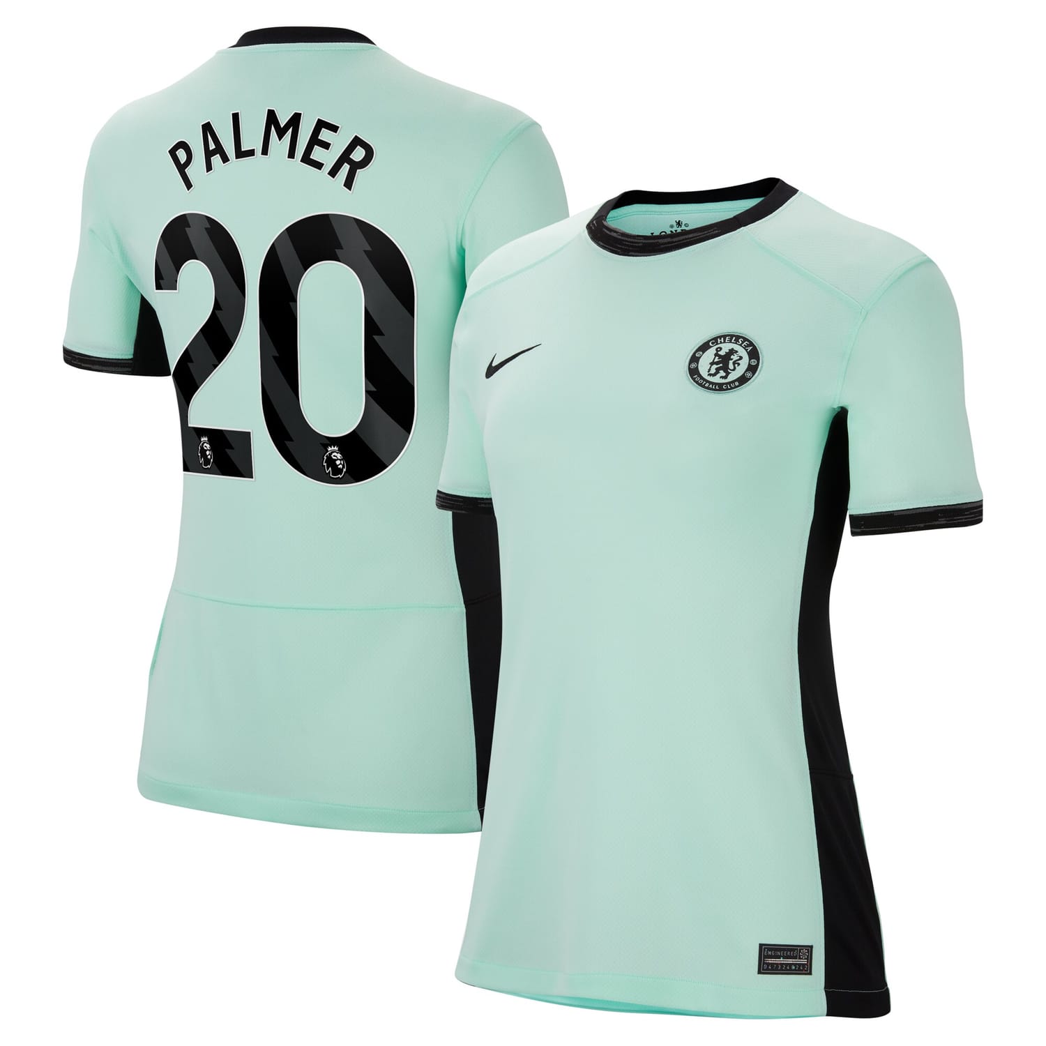 Premier League Chelsea Third Jersey Shirt 2023-24 player Cole Palmer 20 printing for Women