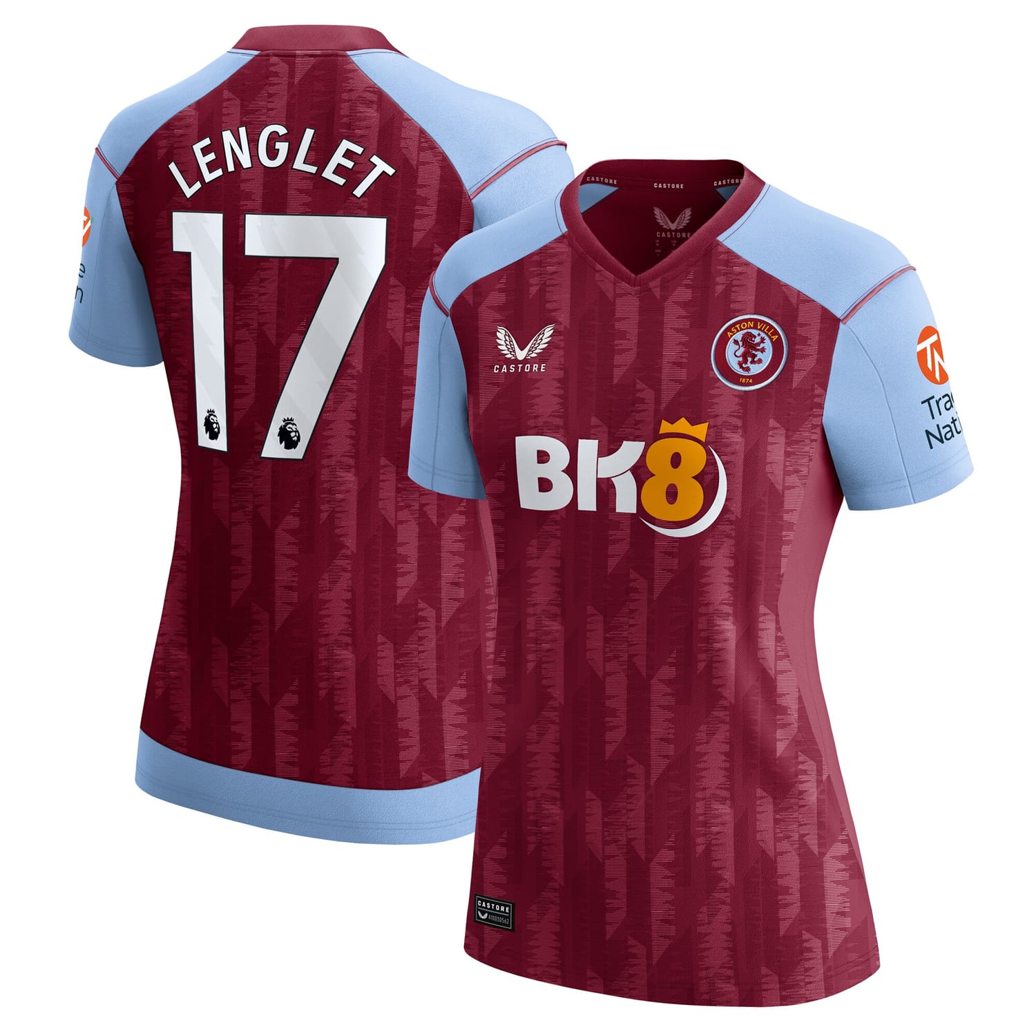 Premier League Aston Villa Home Jersey Shirt 2023-24 player Clément Lenglet 17 printing for Women