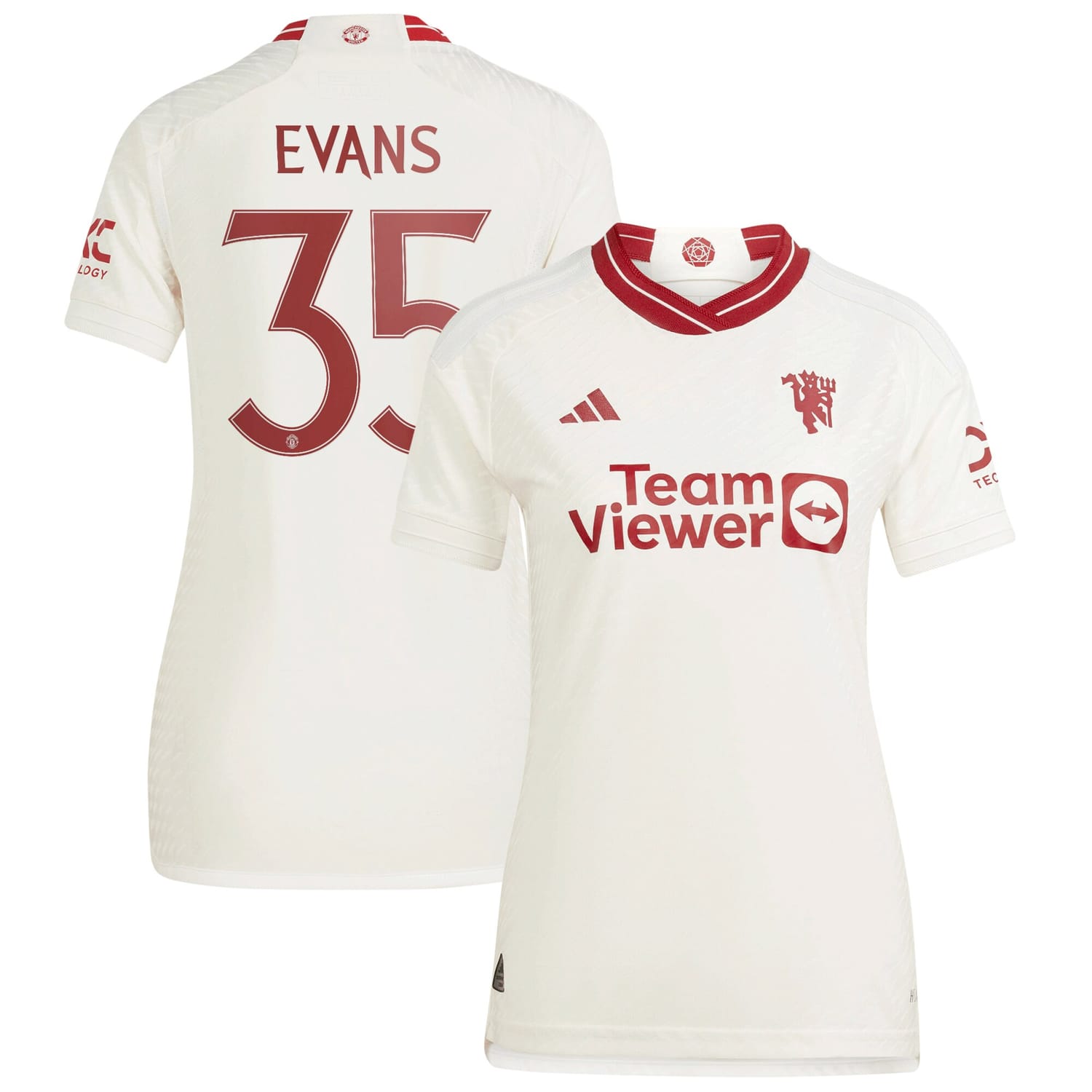 Premier League Manchester United Third Cup Authentic Jersey Shirt 2023-24 player Jonny Evans 35 printing for Women