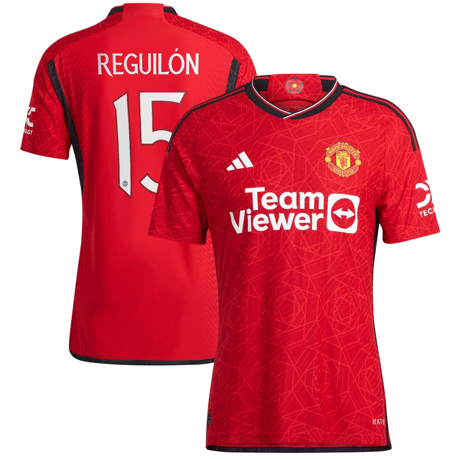 Premier League Manchester United Home Cup Authentic Jersey Shirt 2023-24 player Sergio Reguilón 15 printing for Men