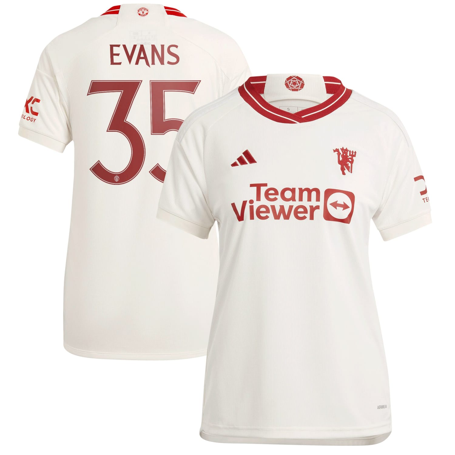 Premier League Manchester United Third Cup Jersey Shirt 2023-24 player Jonny Evans 35 printing for Women