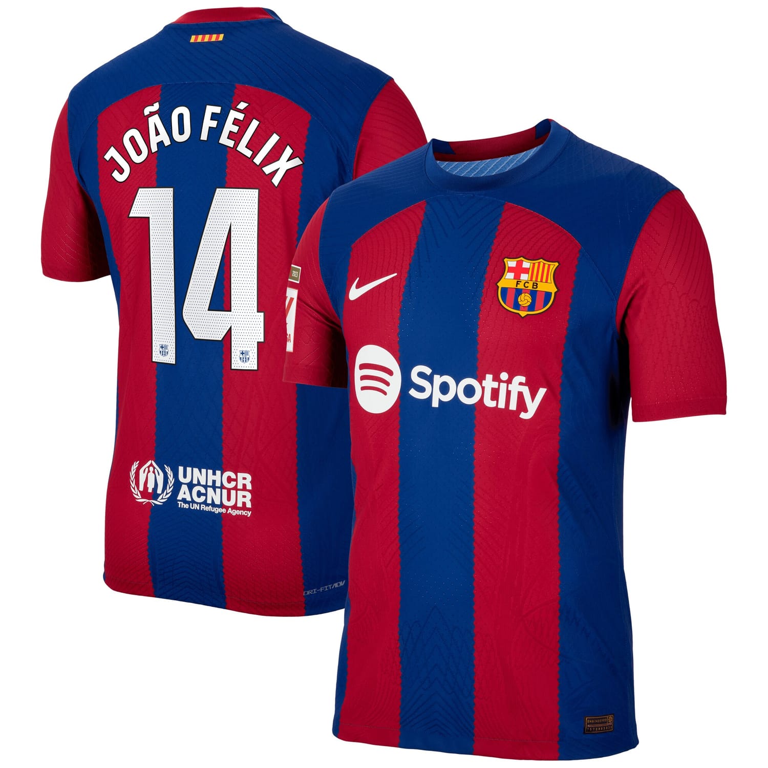 La Liga Barcelona Home Authentic Jersey Shirt Royal 2023-24 player João Félix printing for Men