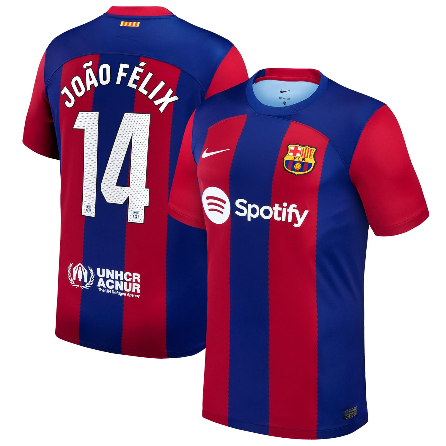La Liga Barcelona Home Jersey Shirt Royal 2023-24 player João Félix printing for Men