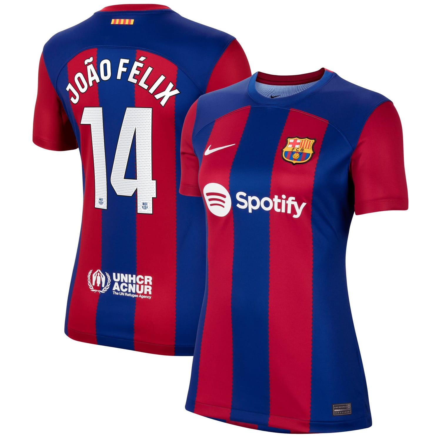 La Liga Barcelona Home Jersey Shirt Royal 2023-24 player João Félix printing for Women