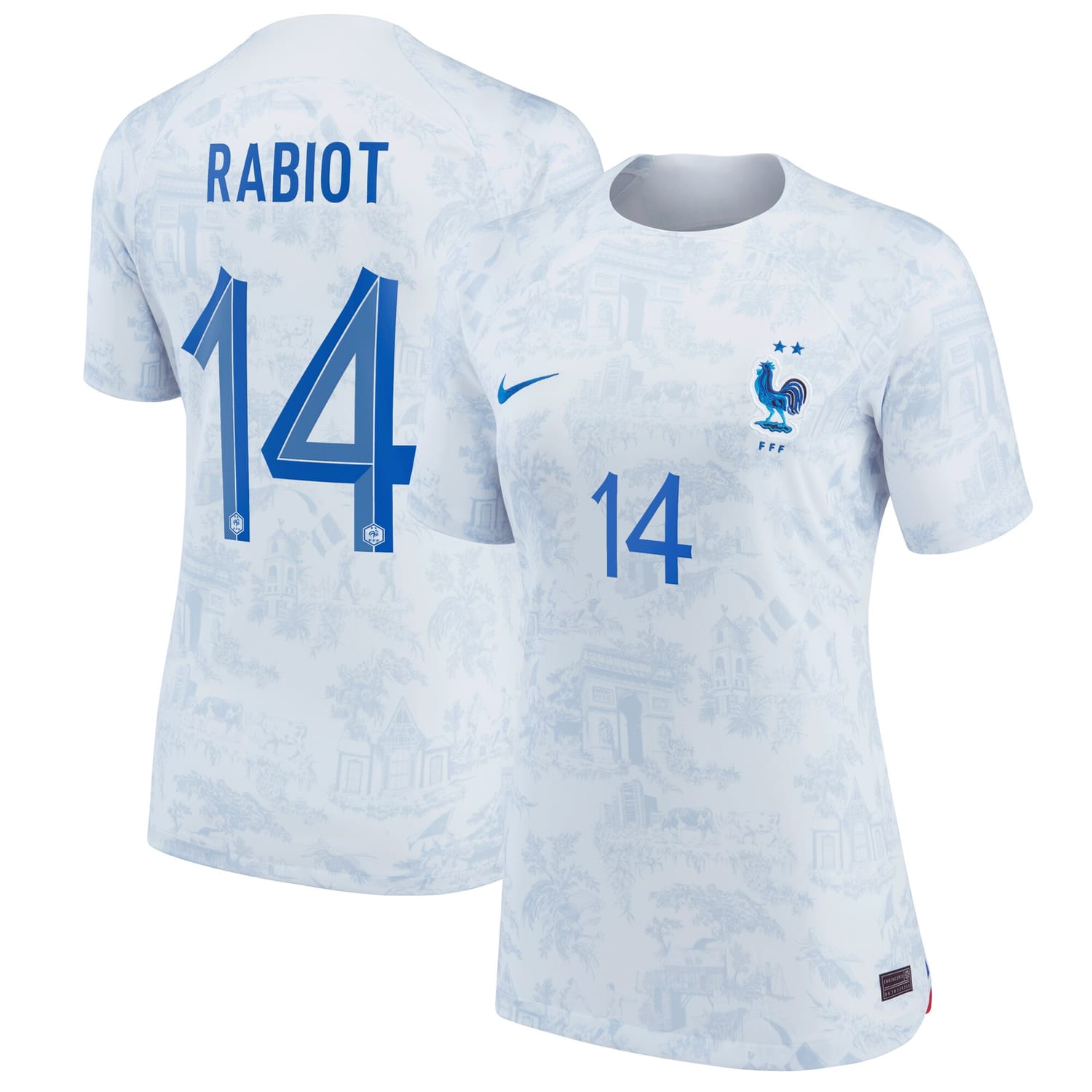 France National Team Away Jersey Shirt 2022 player Adrien Rabiot 14 printing for Women