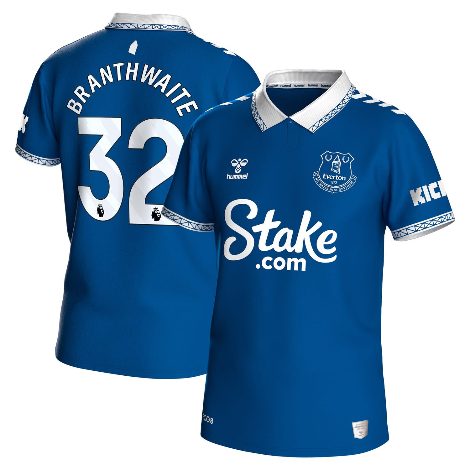 Premier League Everton Home Jersey Shirt 2023-24 player Jarrad Branthwaite 32 printing for Men