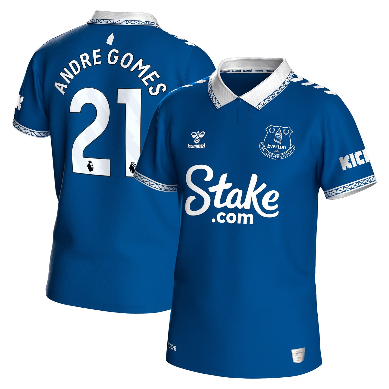 Premier League Everton Home Jersey Shirt 2023-24 player Andre Gomes 21 printing for Men