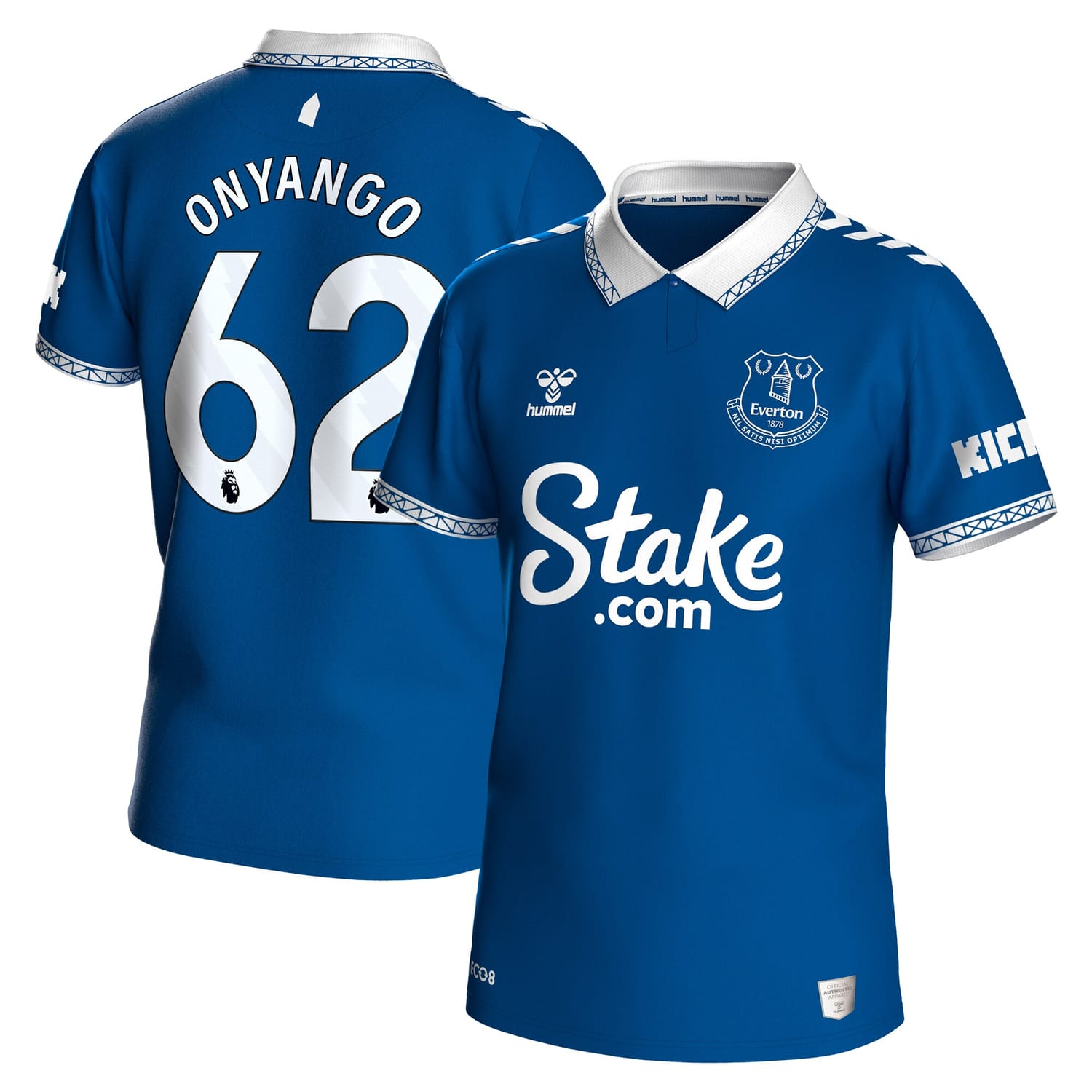Premier League Everton Home Jersey Shirt 2023-24 player Tyler Onyango 62 printing for Men