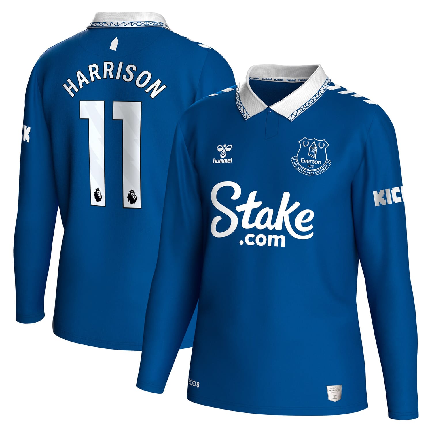 Premier League Everton Home Jersey Shirt Long Sleeve 2023-24 player Jack Harrison 11 printing for Men