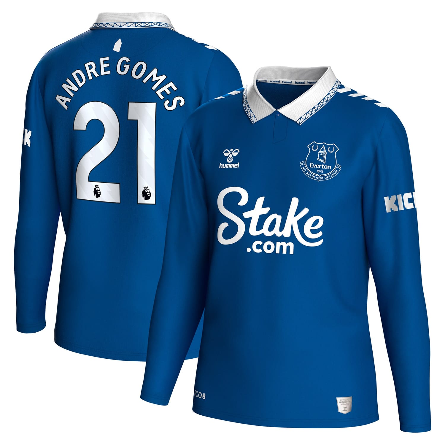 Premier League Everton Home Jersey Shirt Long Sleeve 2023-24 player Andre Gomes 21 printing for Men