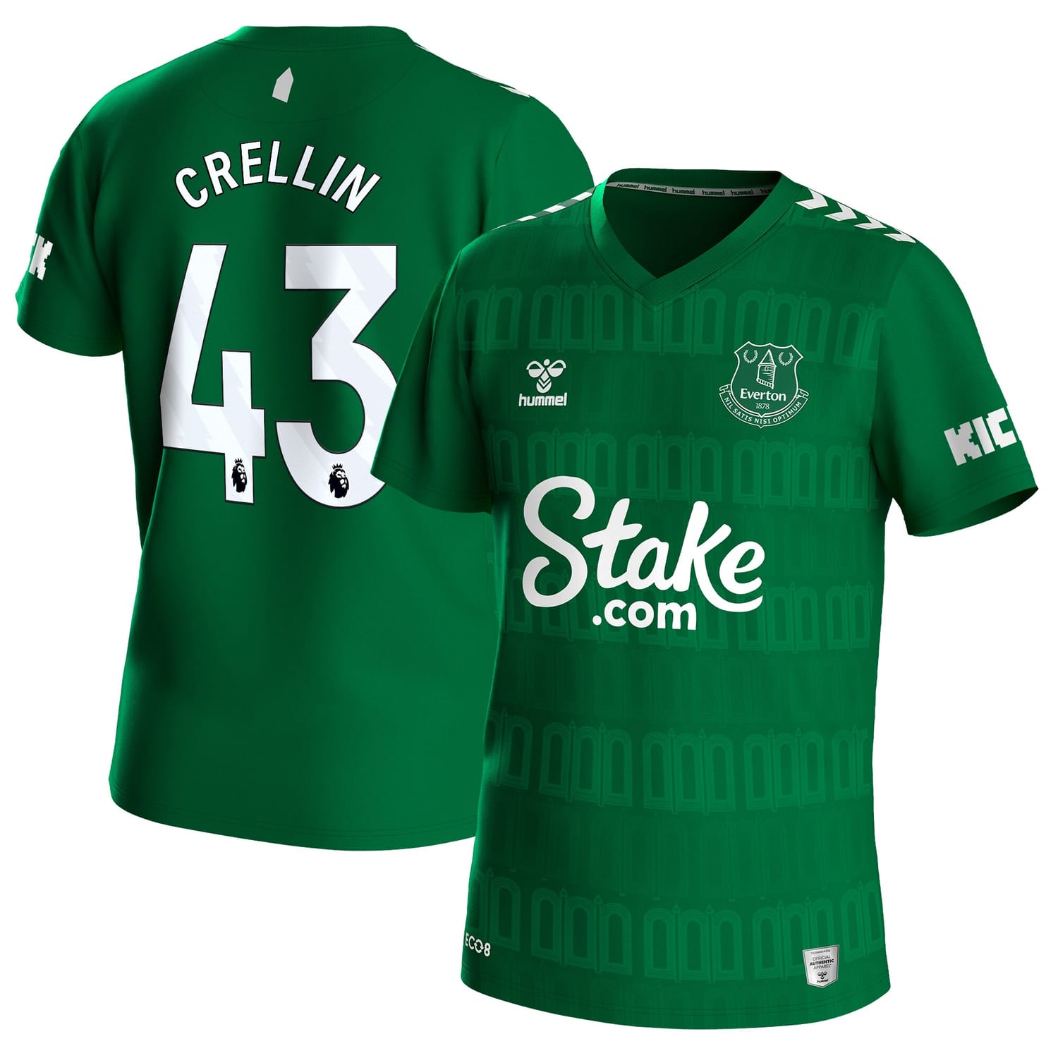 Premier League Everton Home Goalkeeper Jersey Shirt 2023-24 player Crellin 43 printing for Men