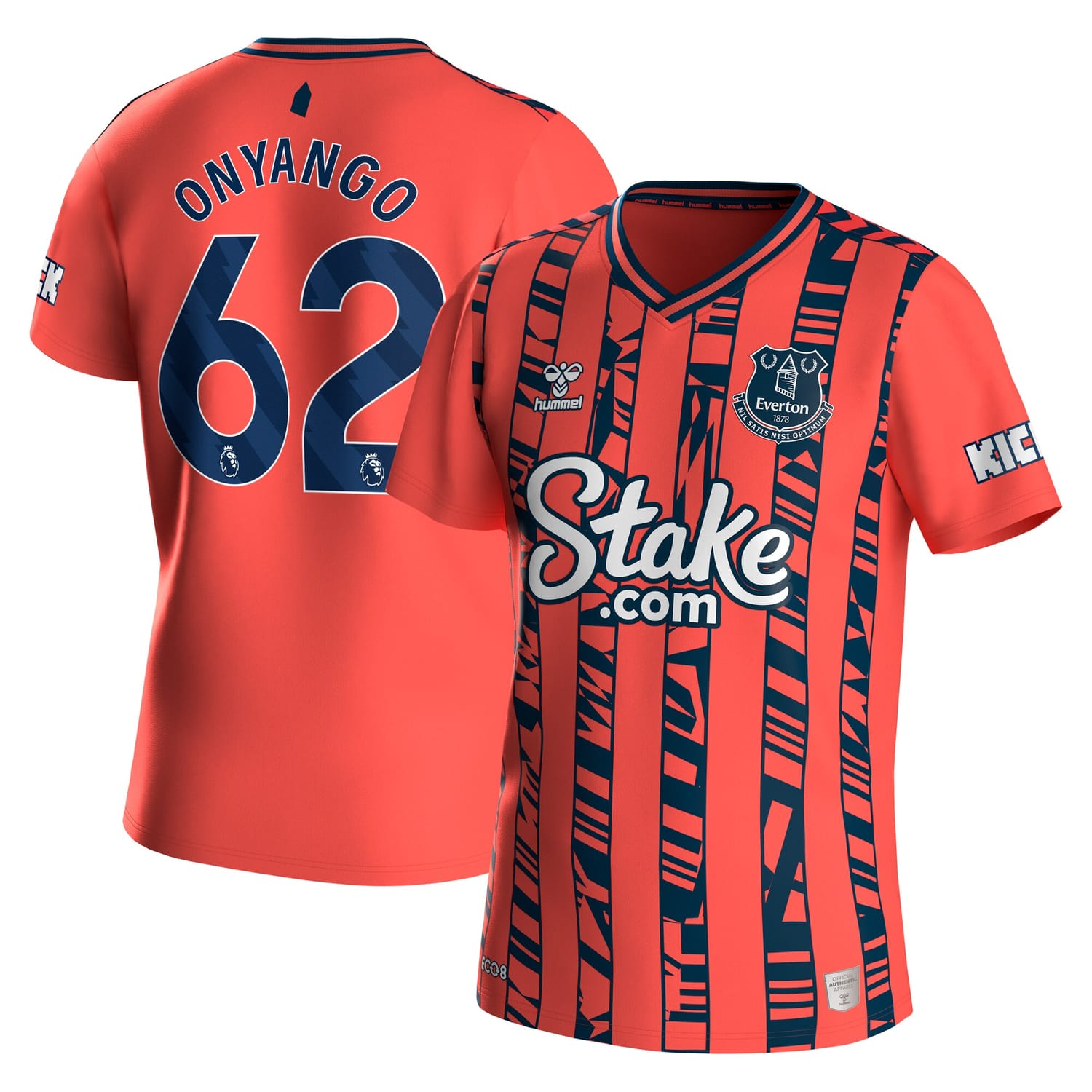 Premier League Everton Away Jersey Shirt 2023-24 player Tyler Onyango 62 printing for Men