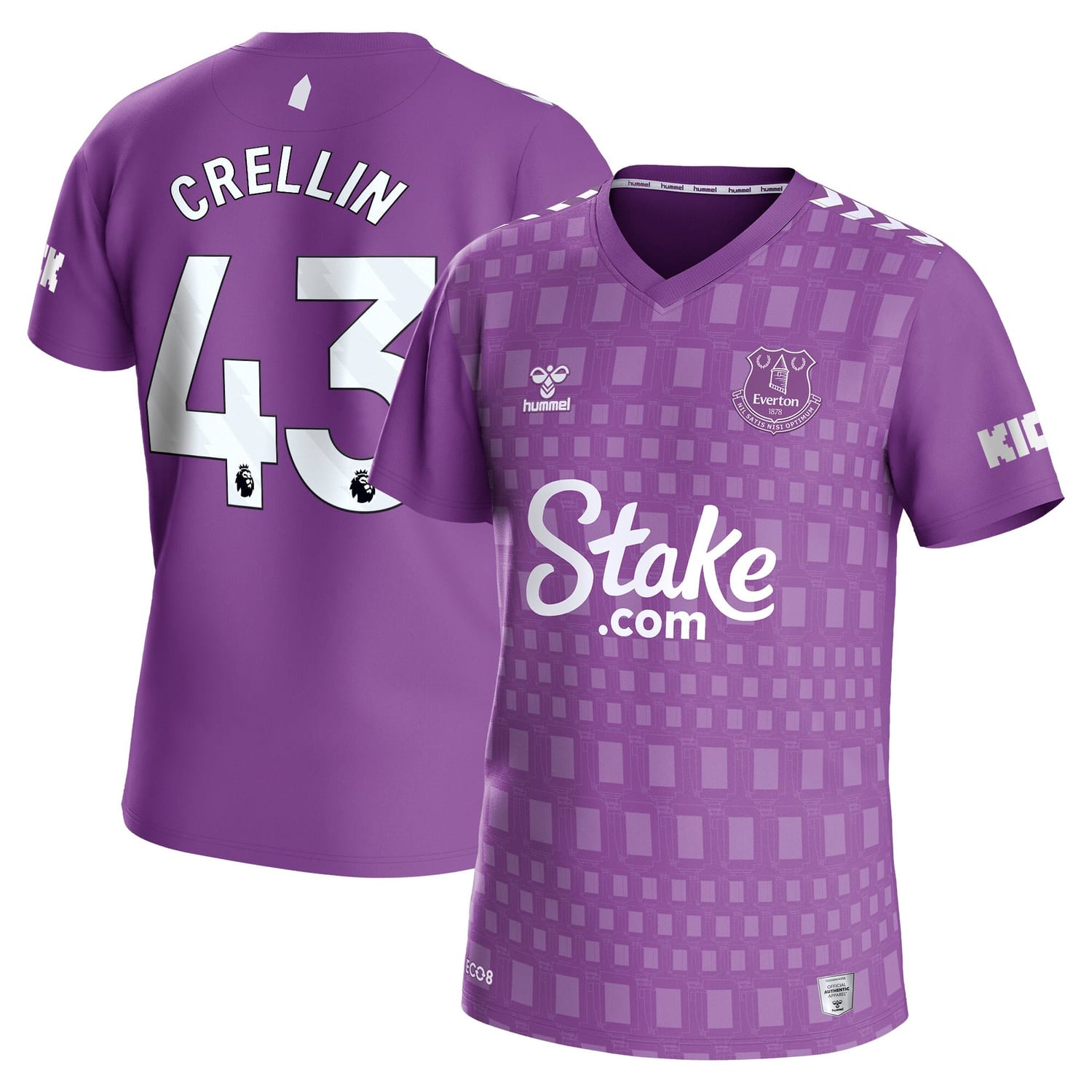 Premier League Everton Third Goalkeeper Jersey Shirt 2023-24 player Crellin 43 printing for Men