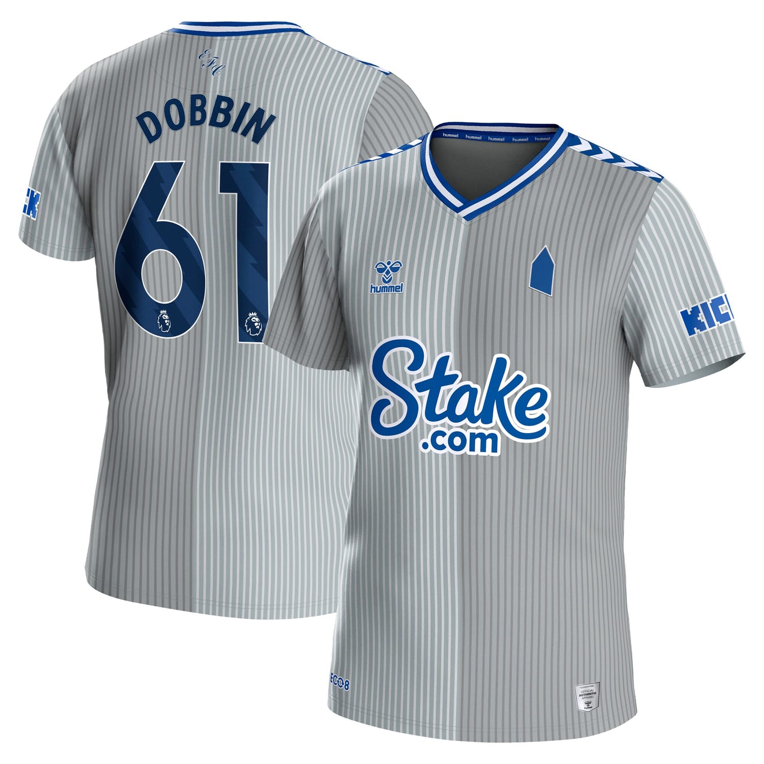 Premier League Everton Third Jersey Shirt 2023-24 player Lewis Dobbin 61 printing for Men