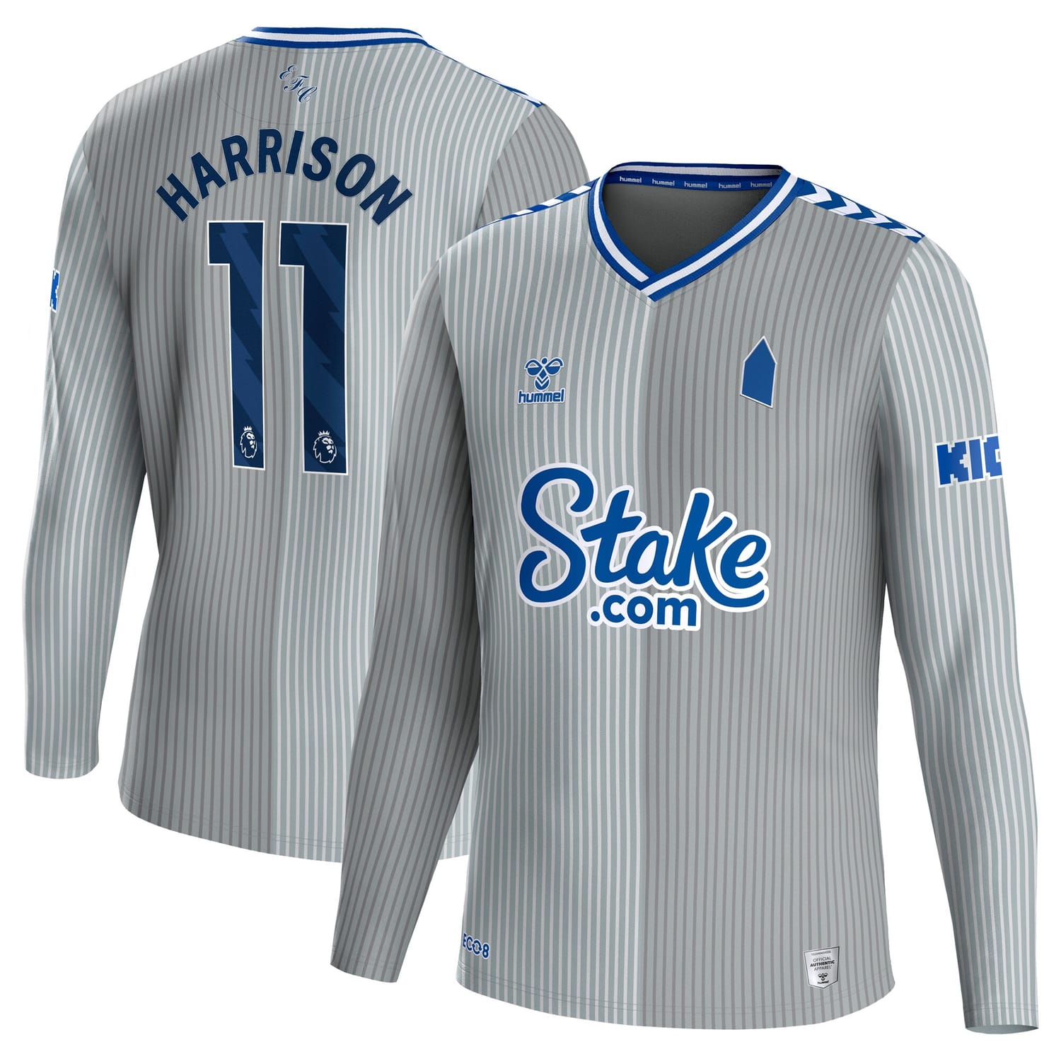 Premier League Everton Third Jersey Shirt Long Sleeve 2023-24 player Jack Harrison 11 printing for Men