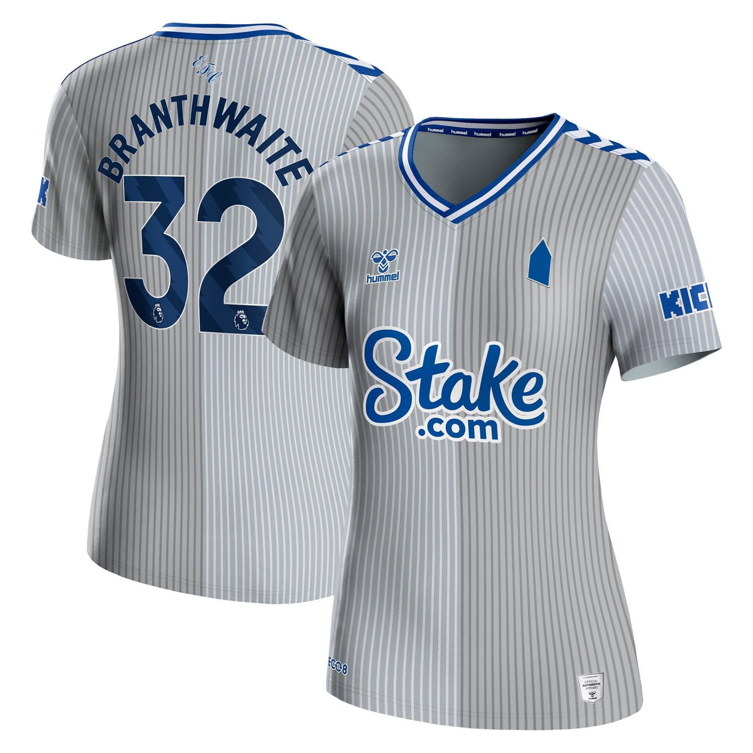Premier League Everton Third Jersey Shirt 2023-24 player Jarrad Branthwaite 32 printing for Women