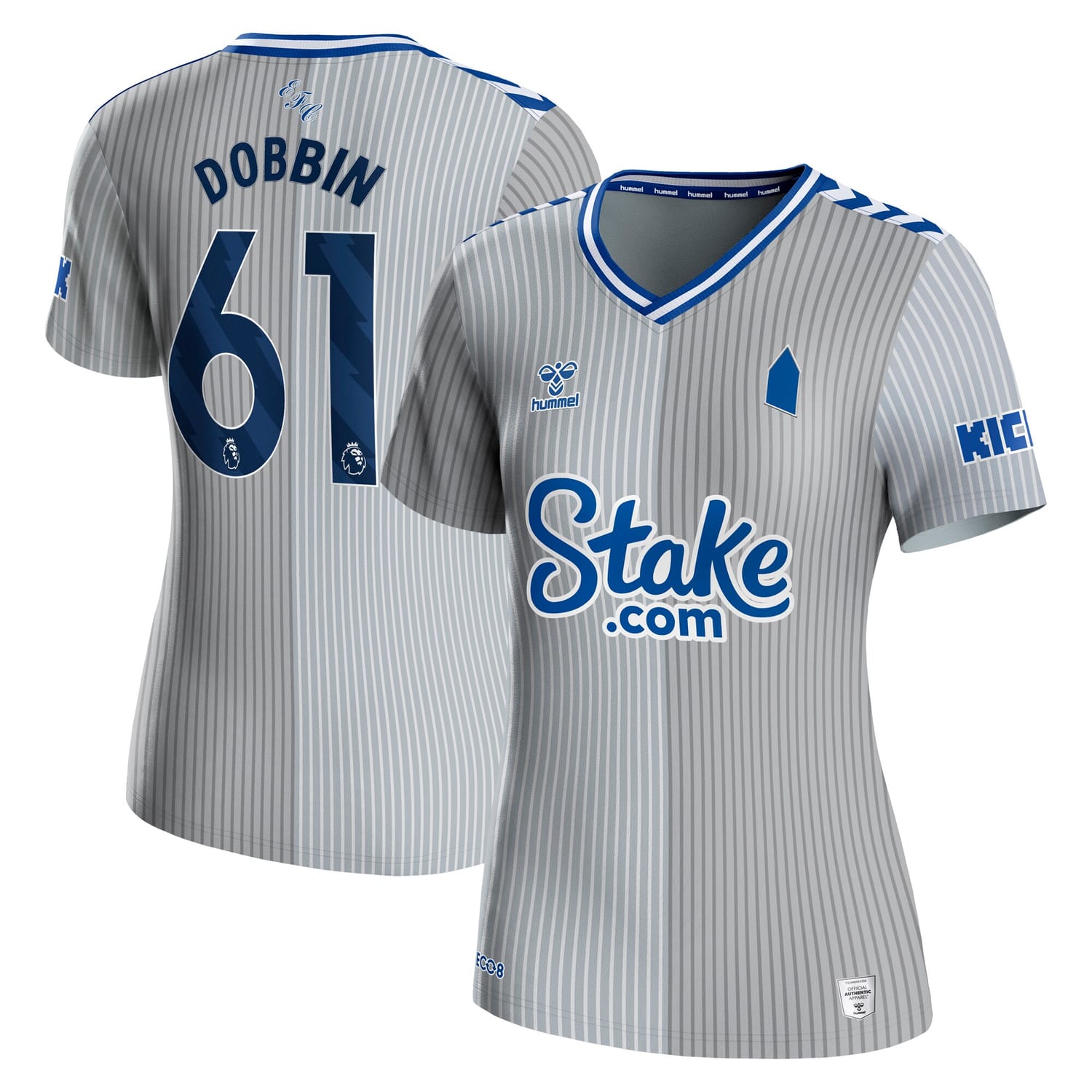 Premier League Everton Third Jersey Shirt 2023-24 player Lewis Dobbin 61 printing for Women
