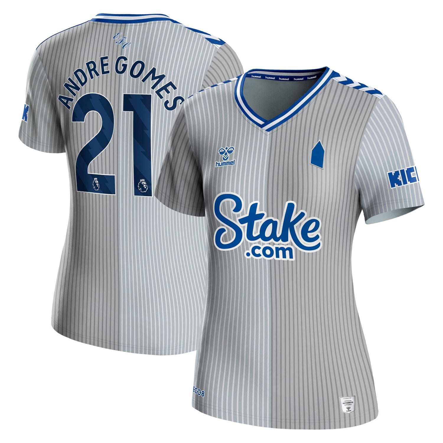 Premier League Everton Third Jersey Shirt 2023-24 player Andre Gomes 21 printing for Women