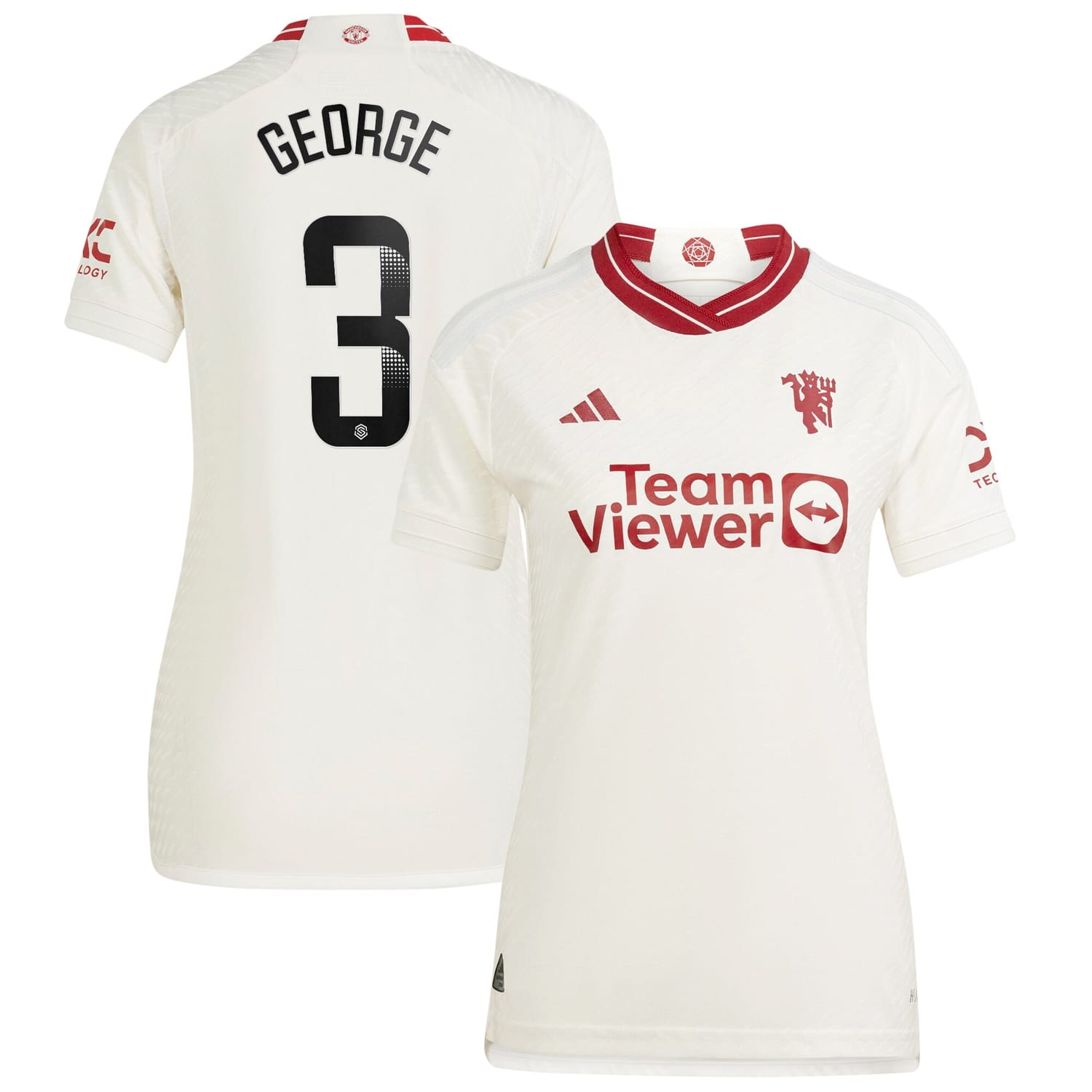 Premier League Manchester United Third WSL Authentic Jersey Shirt 2023-24 player Gabrielle George printing for Women
