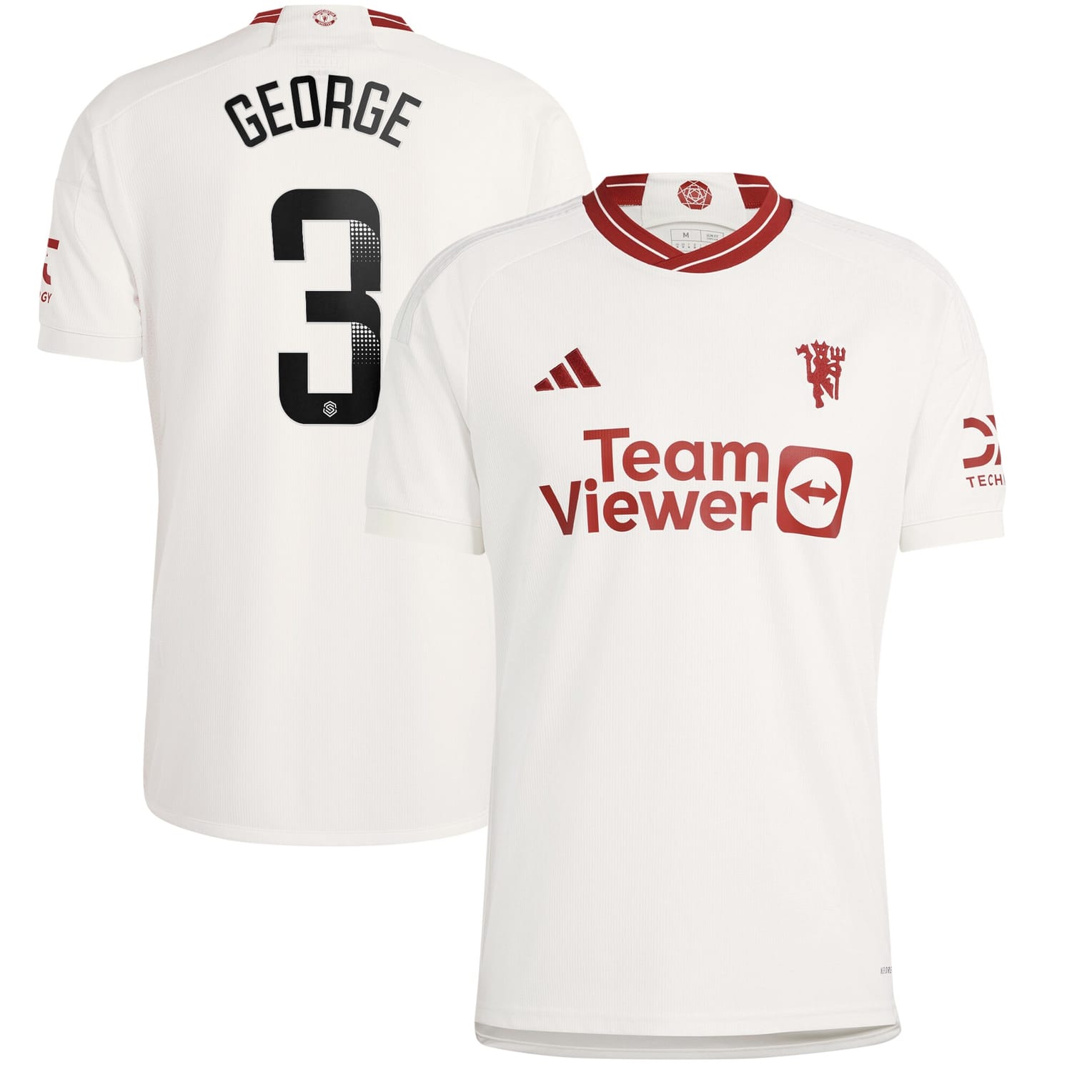 Premier League Manchester United Third WSL Jersey Shirt 2023-24 player Gabrielle George printing for Men