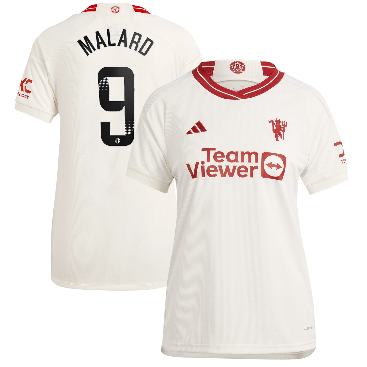 Premier League Manchester United Third WSL Jersey Shirt 2023-24 player Melvine Malard printing for Women