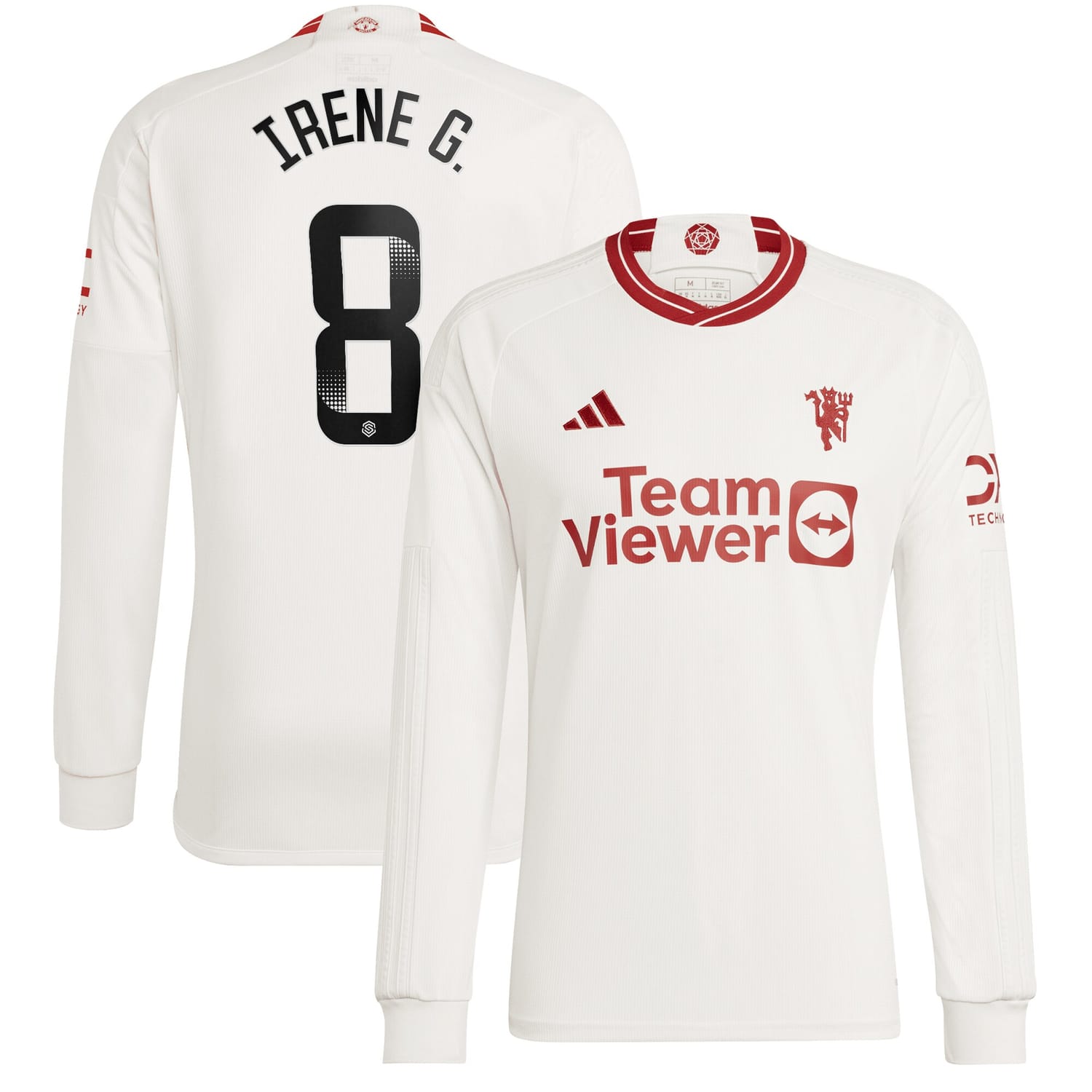 Premier League Manchester United Third WSL Jersey Shirt Long Sleeve 2023-24 player Irene Guerrero printing for Men
