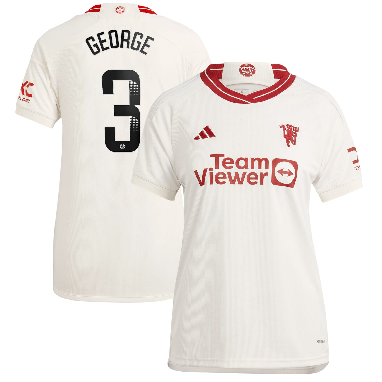 Premier League Manchester United Third WSL Jersey Shirt 2023-24 player Gabrielle George printing for Women