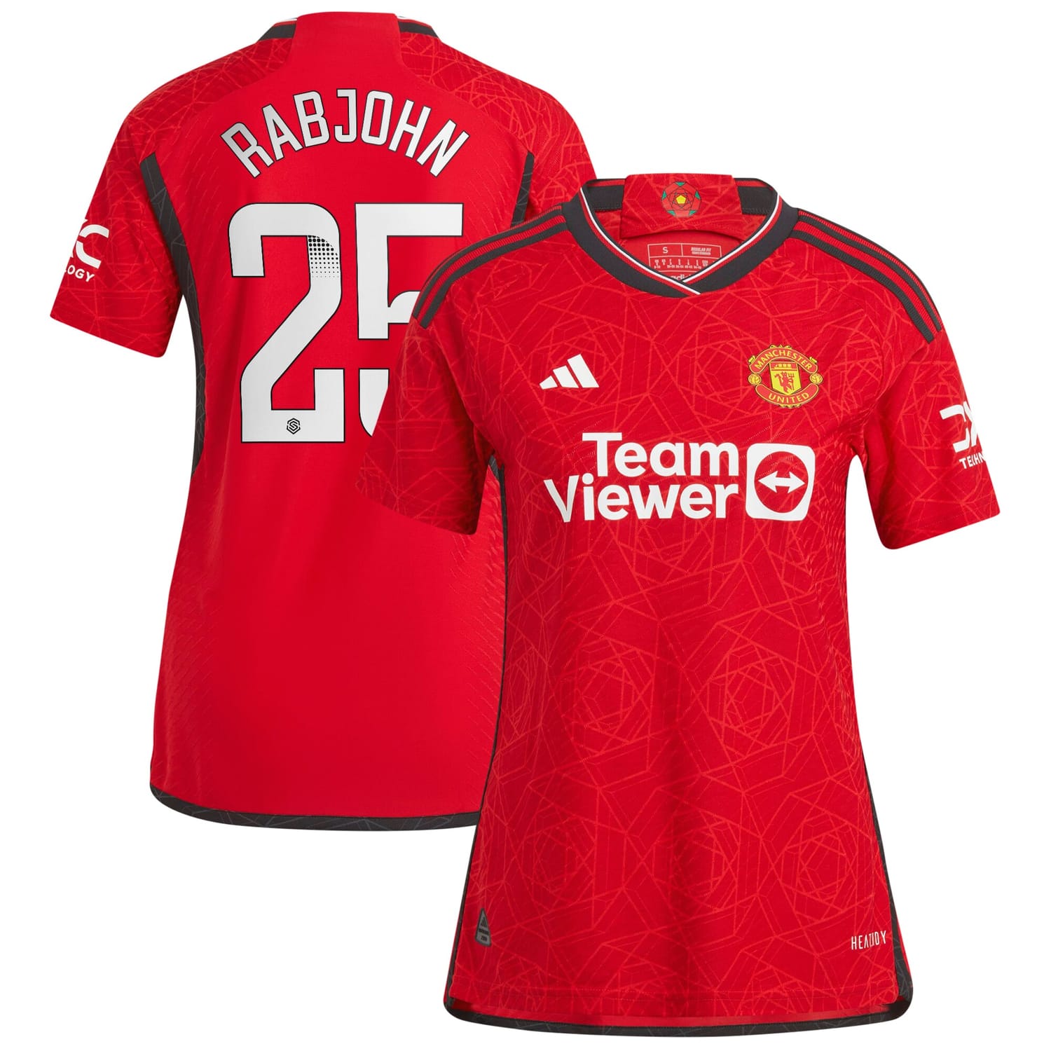 Premier League Manchester United Home WSL Authentic Jersey Shirt 2023-24 player Evie Rabjohn printing for Women