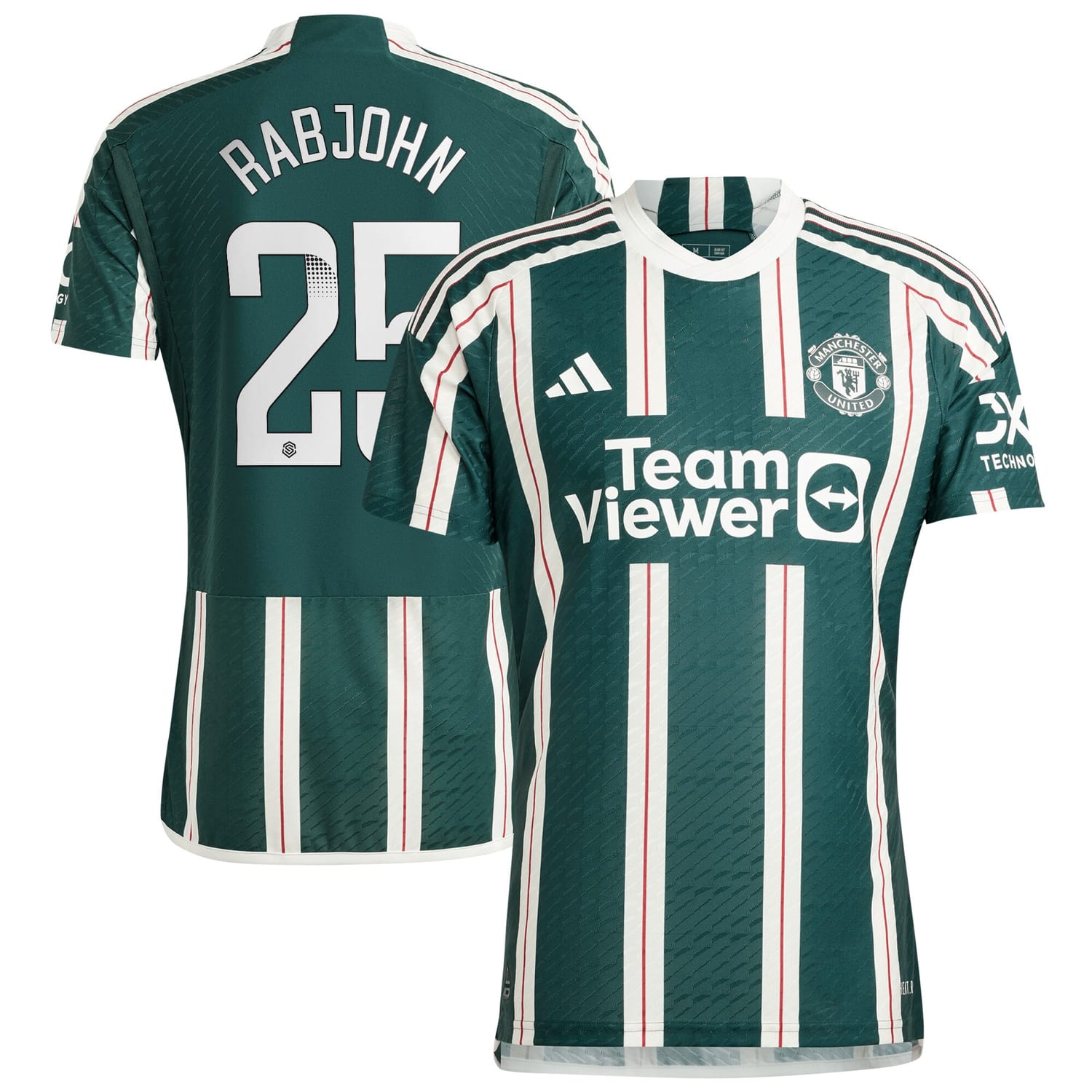 Premier League Manchester United Away WSL Authentic Jersey Shirt 2023-24 player Evie Rabjohn printing for Men