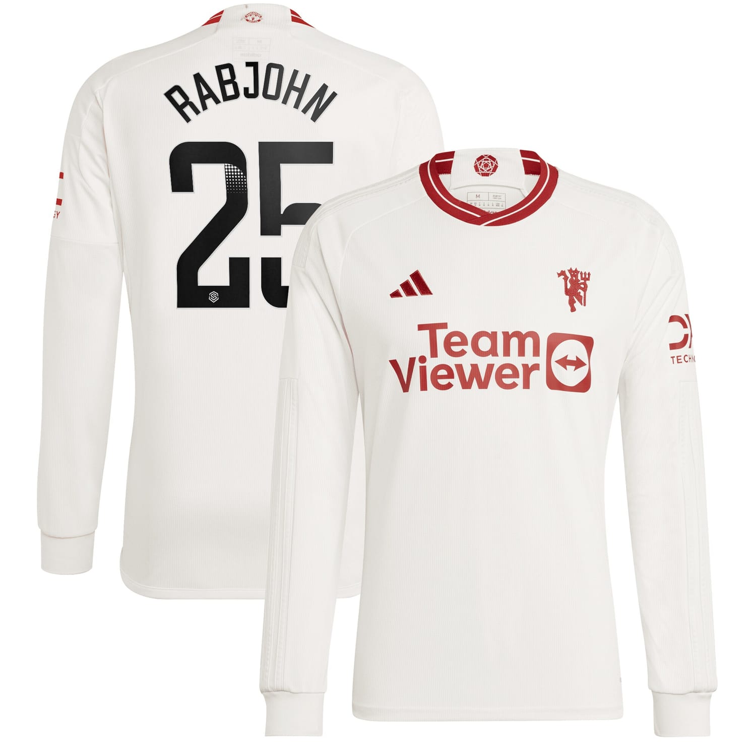Premier League Manchester United Third WSL Jersey Shirt Long Sleeve 2023-24 player Evie Rabjohn printing for Men