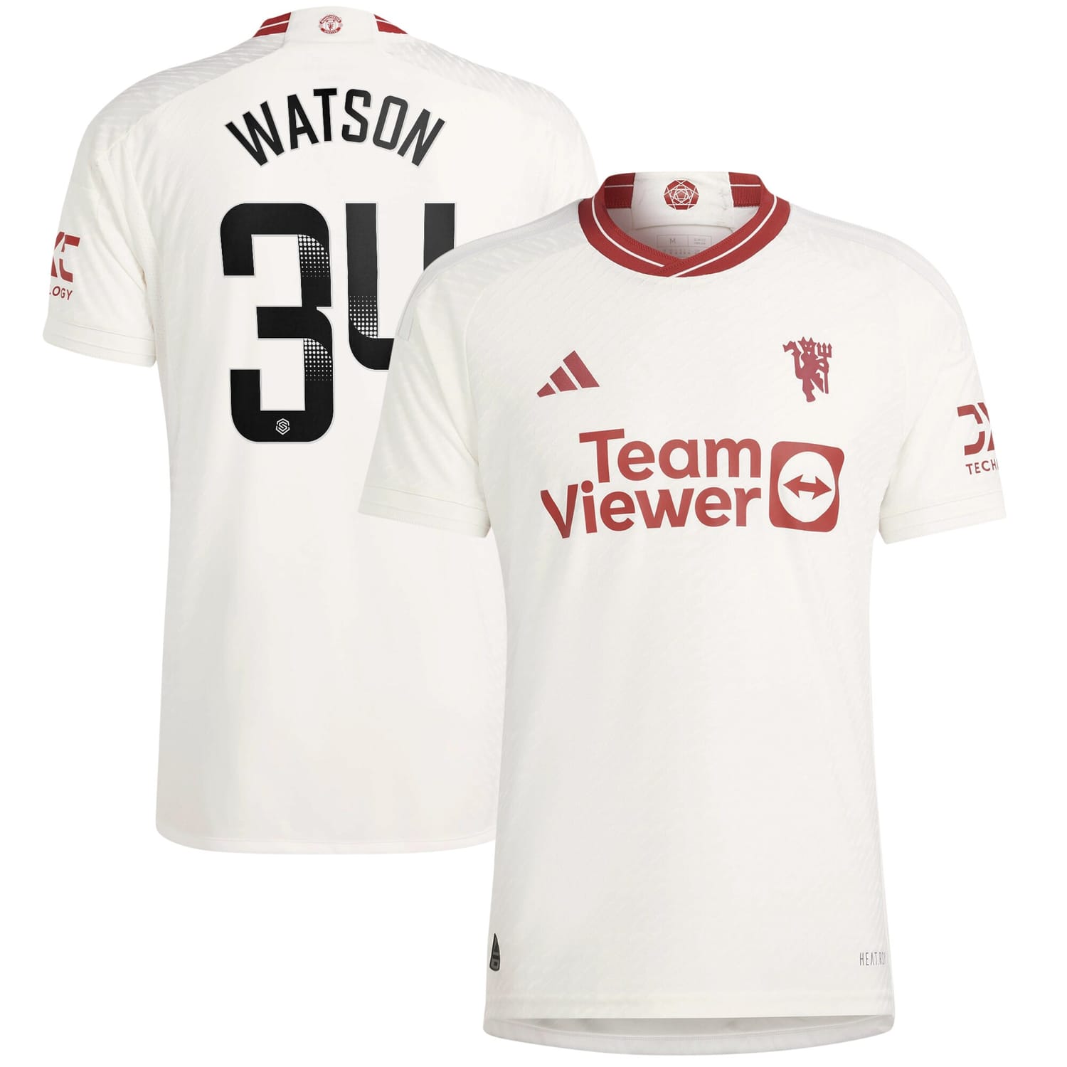 Premier League Manchester United Third WSL Authentic Jersey Shirt 2023-24 player Emma Watson printing for Men