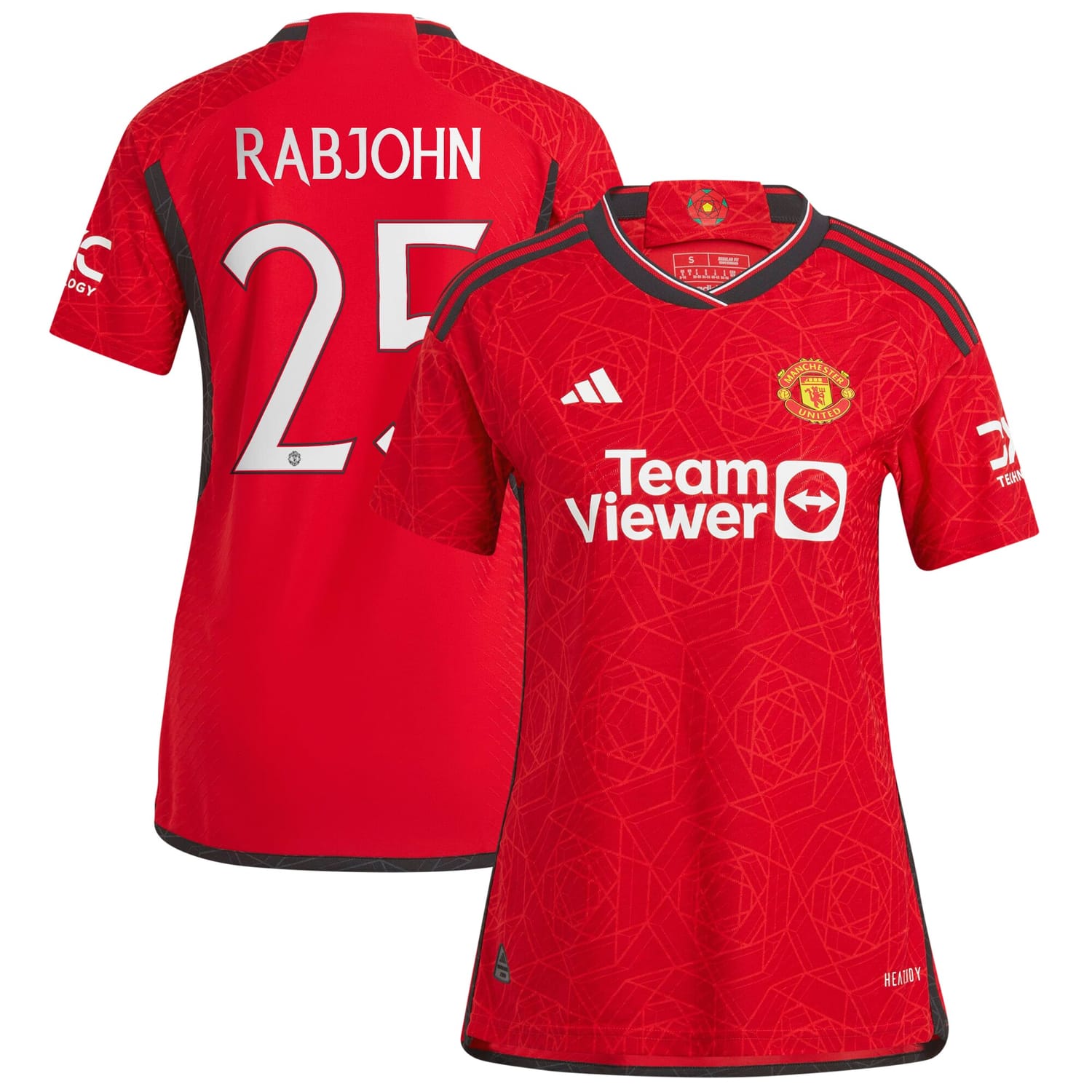 Premier League Manchester United Home Cup Authentic Jersey Shirt 2023-24 player Evie Rabjohn printing for Women