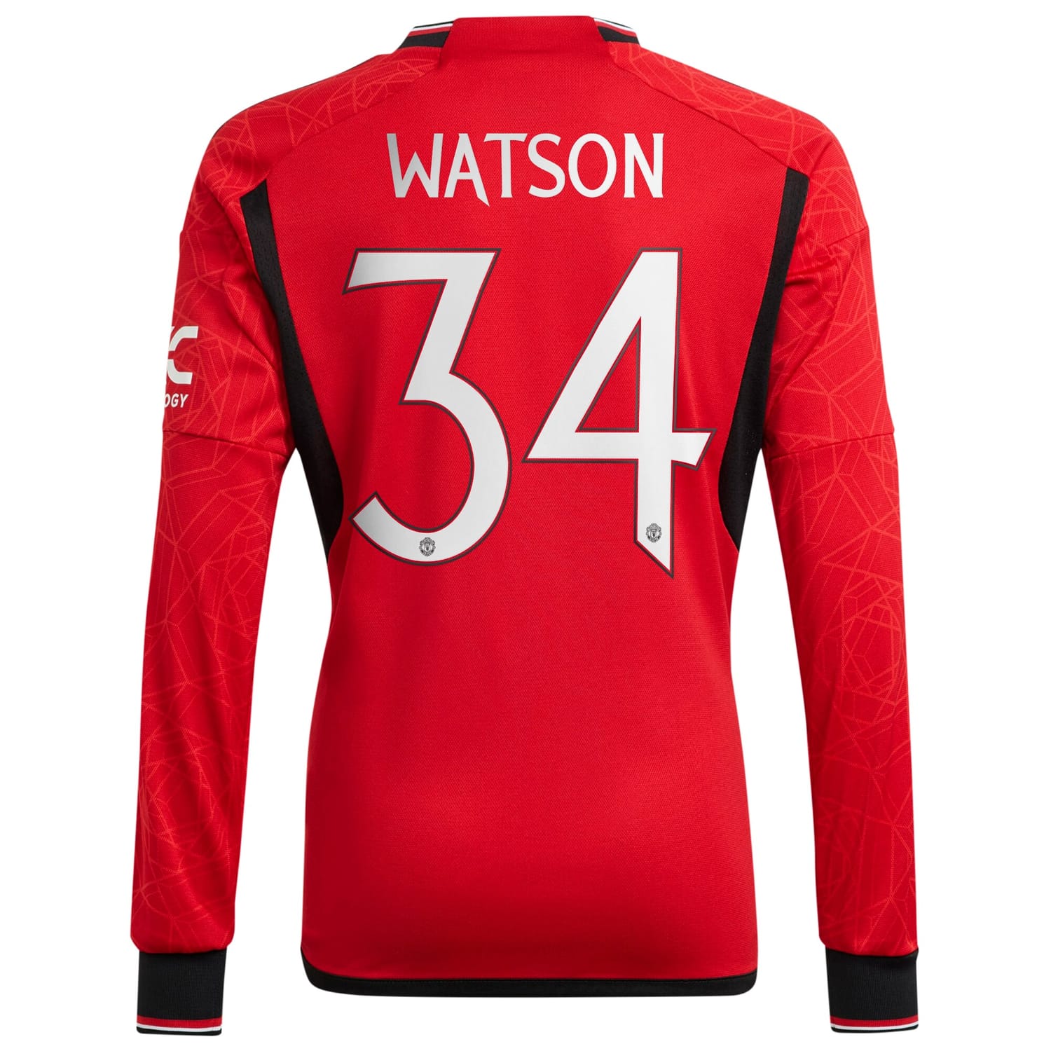 Premier League Manchester United Home Cup Jersey Shirt Long Sleeve 2023-24 player Emma Watson printing for Men