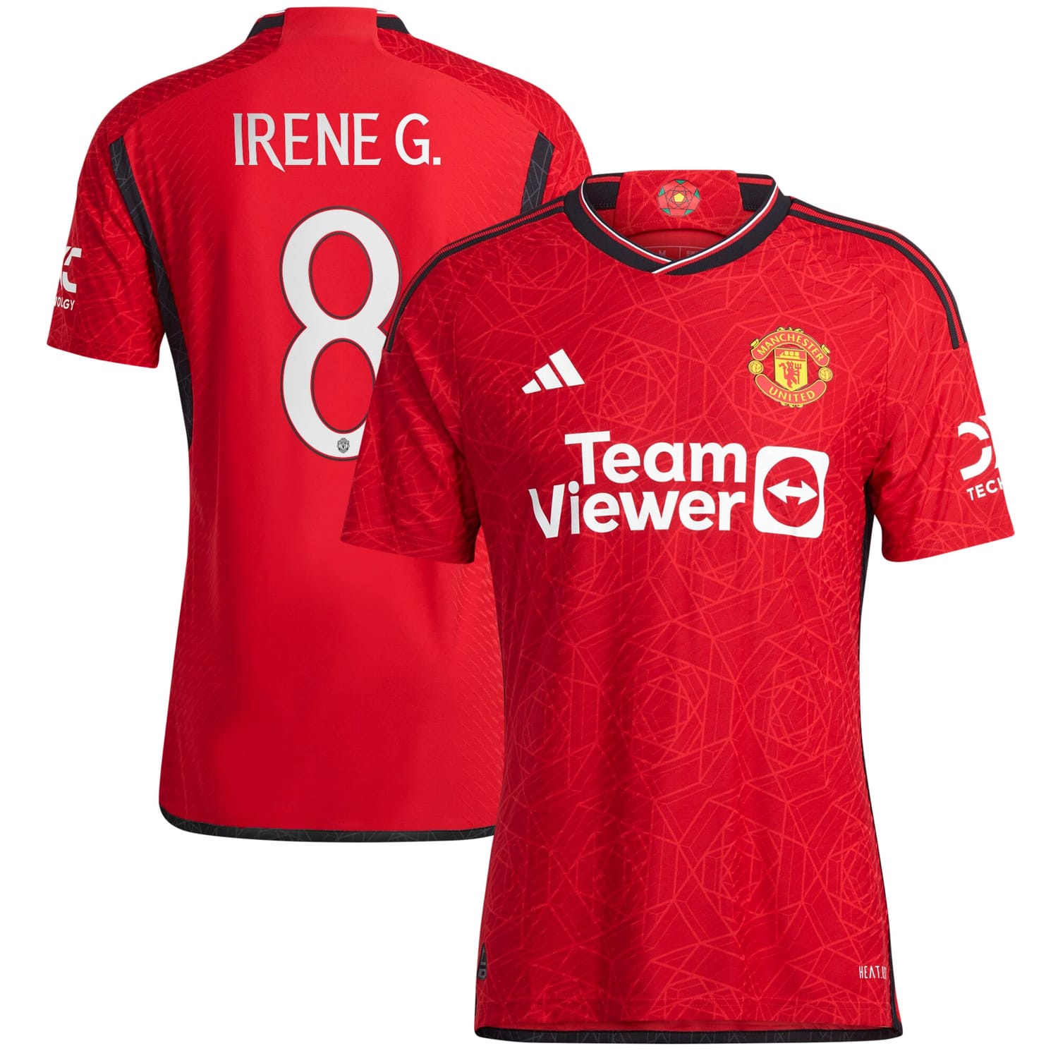 Premier League Manchester United Home Cup Authentic Jersey Shirt 2023-24 player Irene Guerrero printing for Men