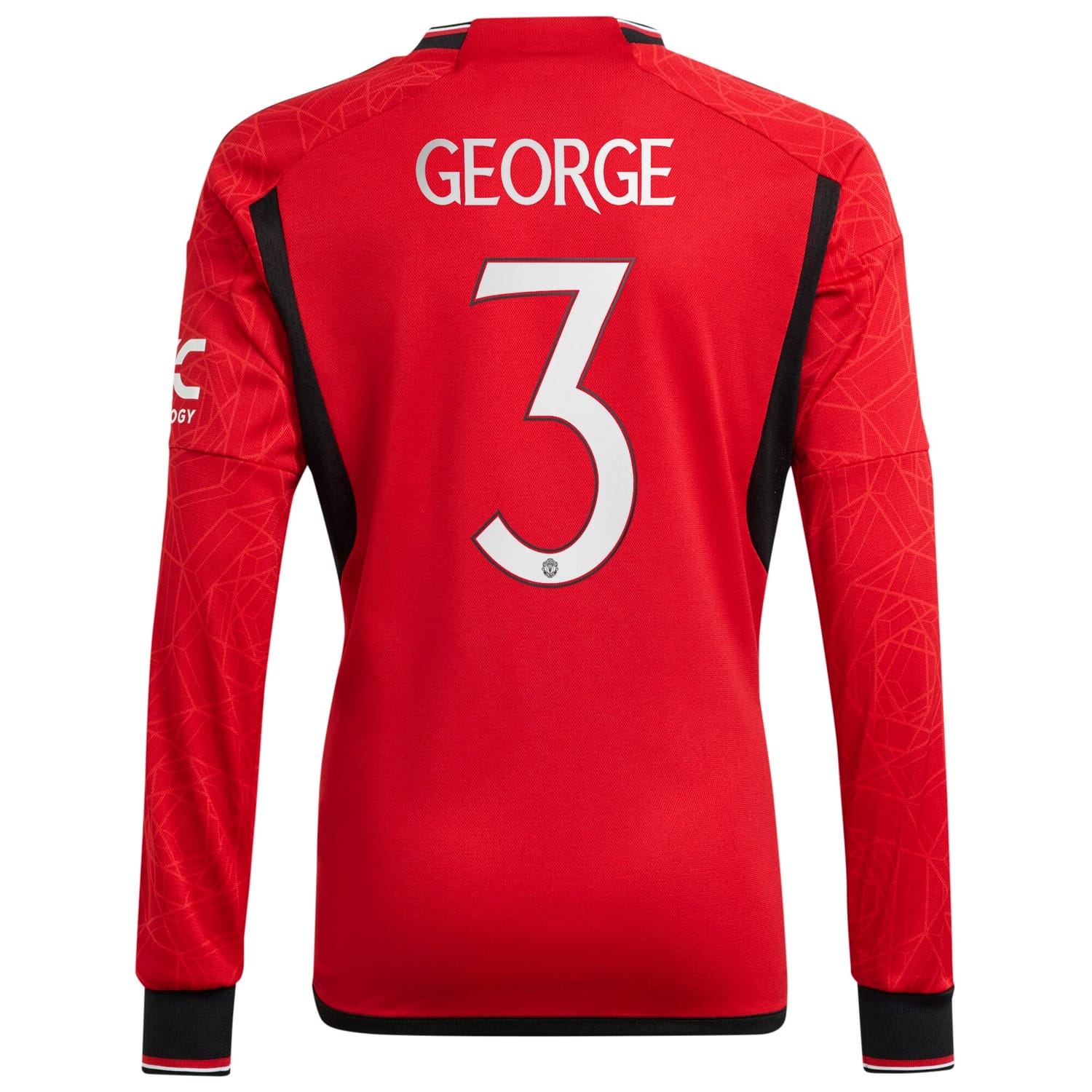 Premier League Manchester United Home Cup Jersey Shirt Long Sleeve 2023-24 player Gabrielle George printing for Men