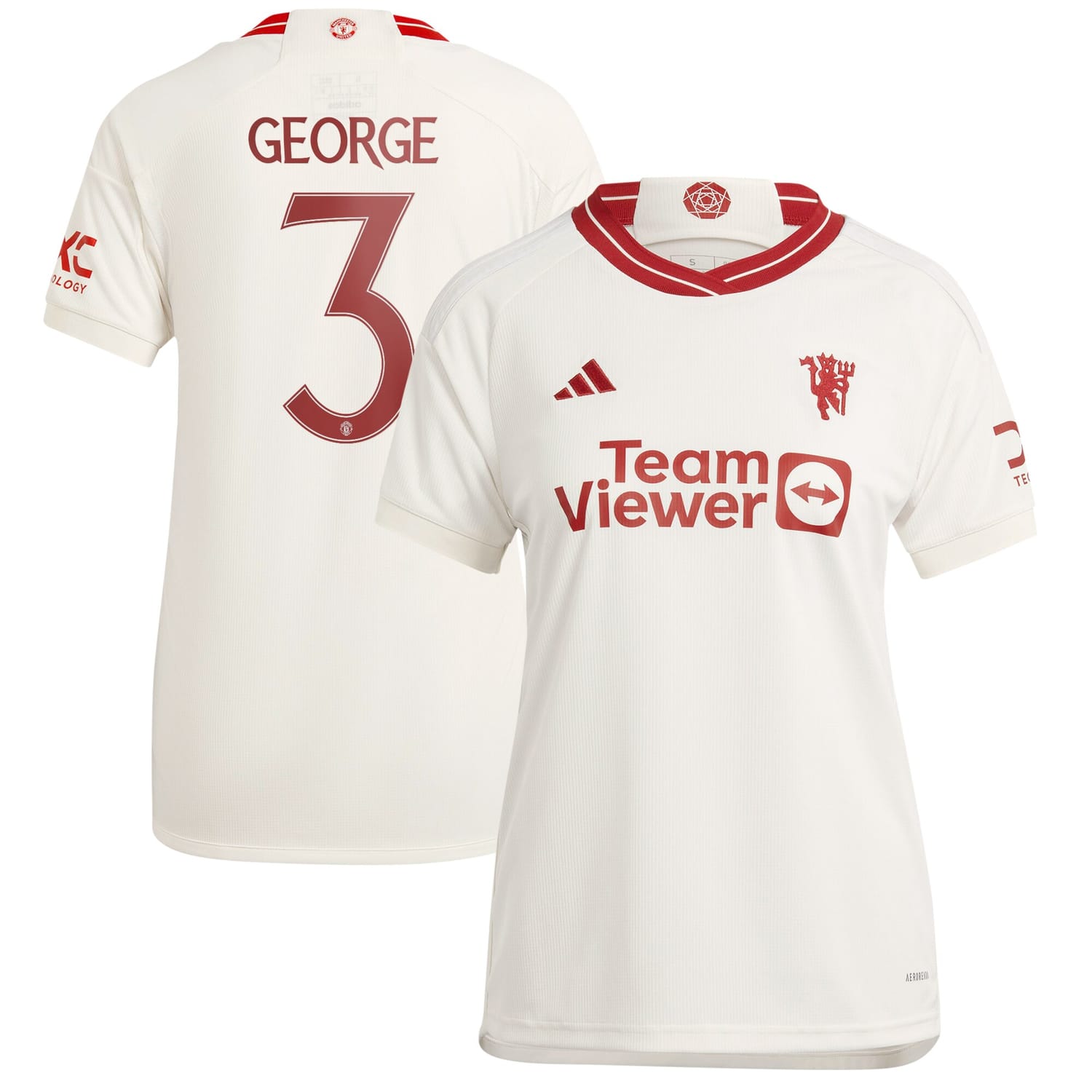 Premier League Manchester United Third Cup Jersey Shirt 2023-24 player Gabrielle George printing for Women