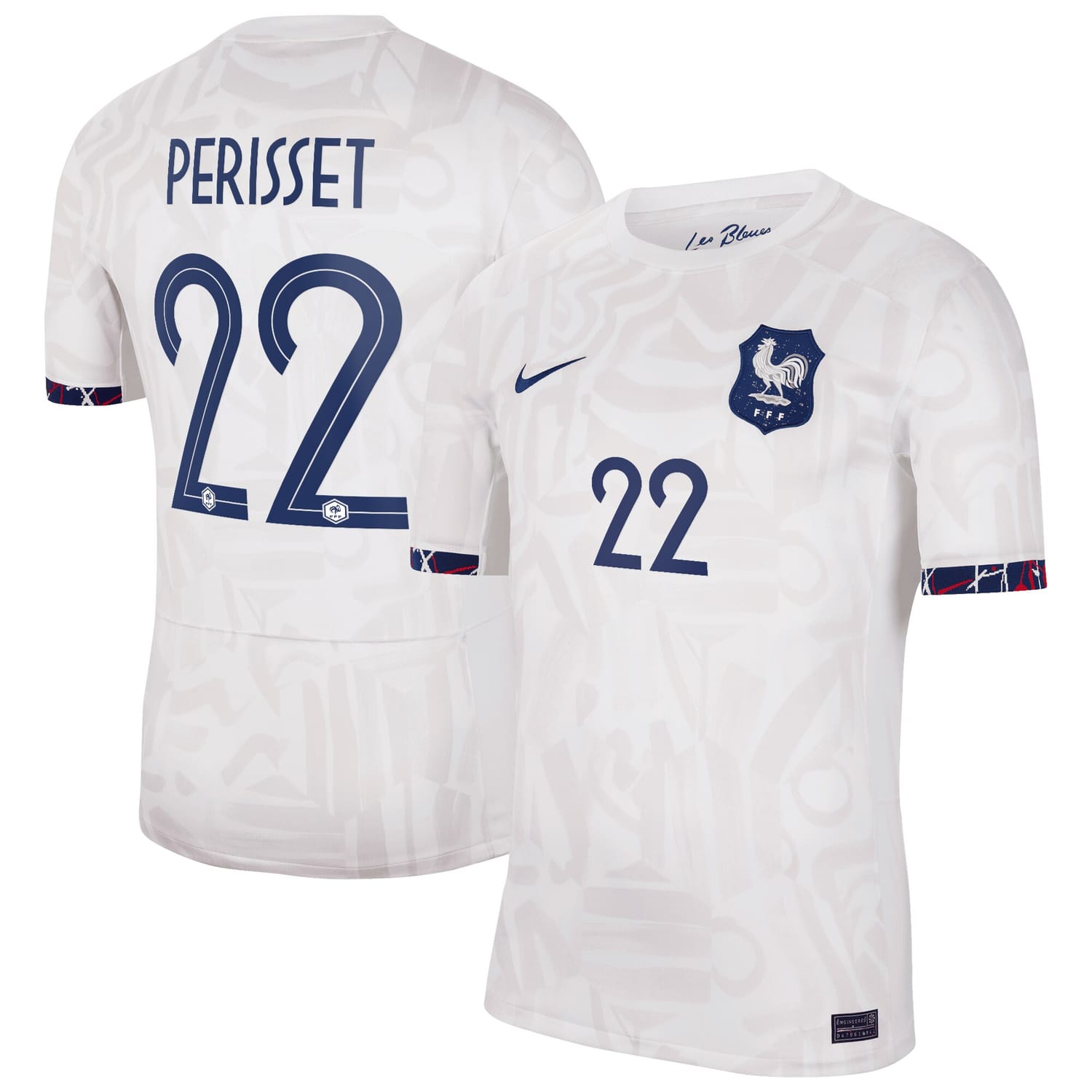 France National Team Away Jersey Shirt 2023-24 player Eve Perisset 22 printing for Men