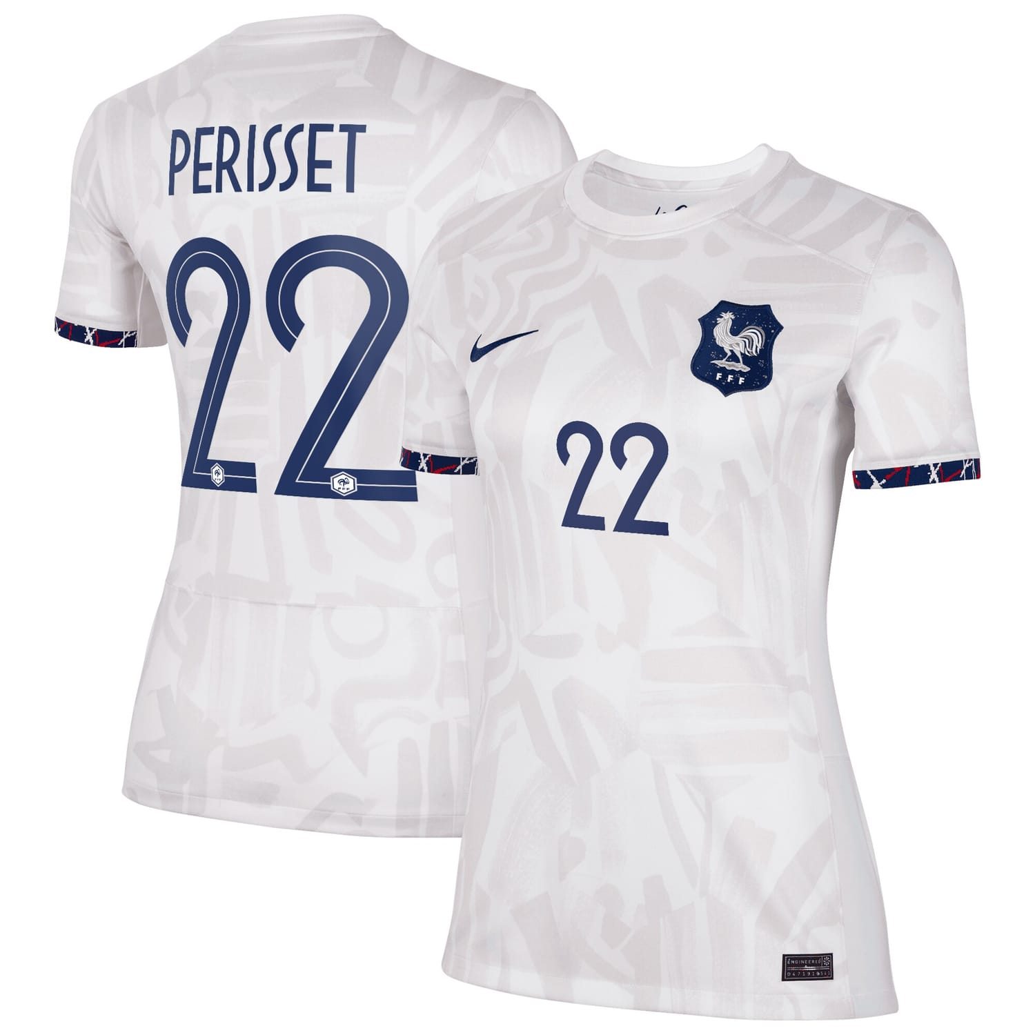 France National Team Away Jersey Shirt 2023-24 player Eve Perisset 22 printing for Women