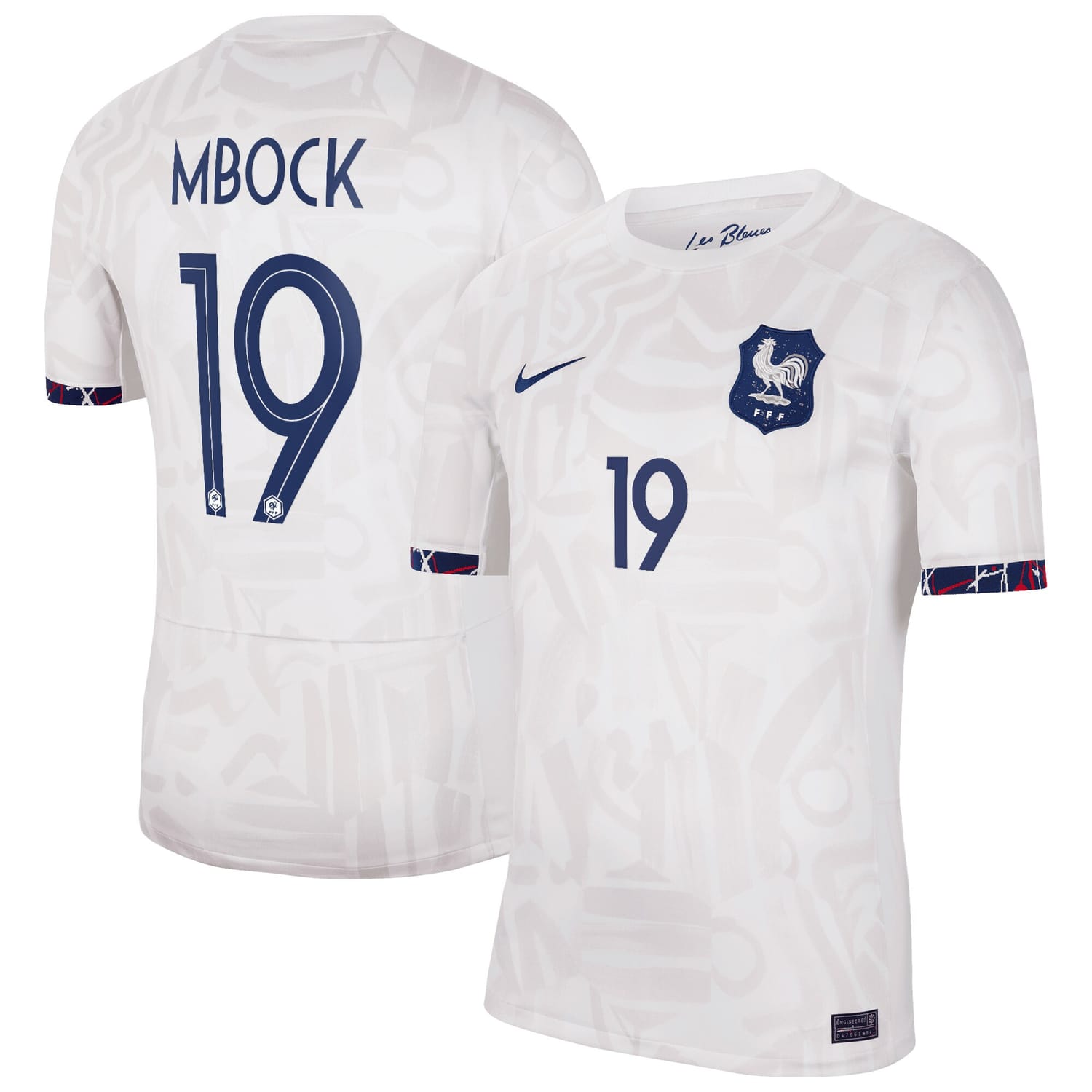 France National Team Away Jersey Shirt 2023-24 player Griedge Mbock 19 printing for Men